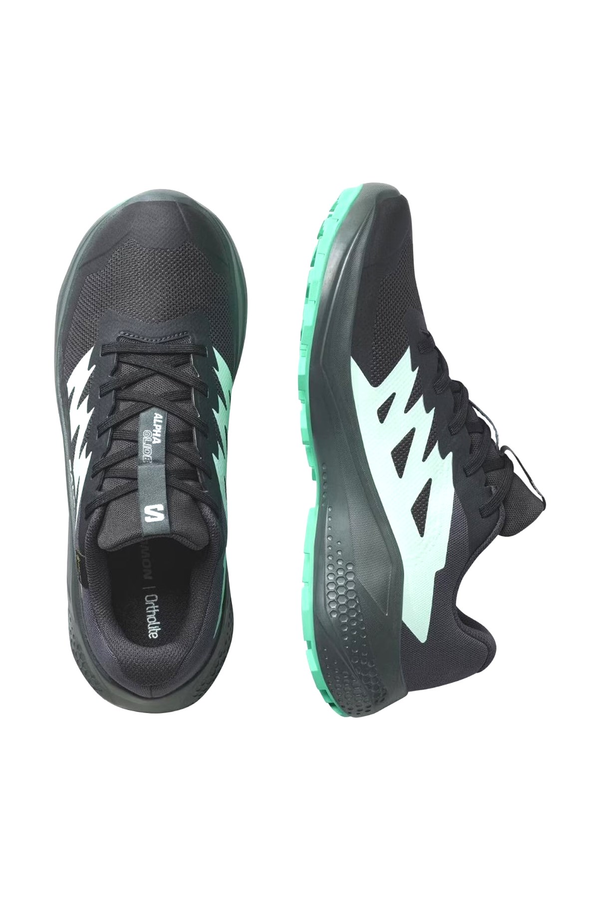 Salomon Gri Salomon Alphaglide Gore Gore-Tex Kadın Patika Koşusu Ayakkabısı