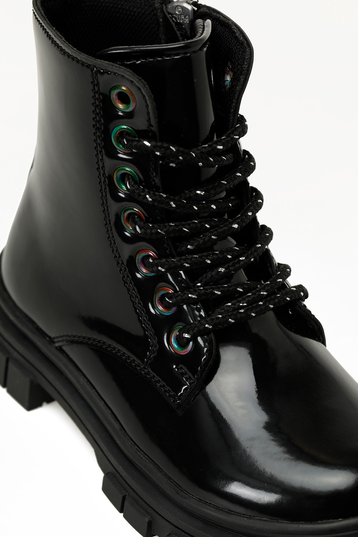 ZESY.P5PR Siyah Kız Çocuk Biker Bot - Görsel 8