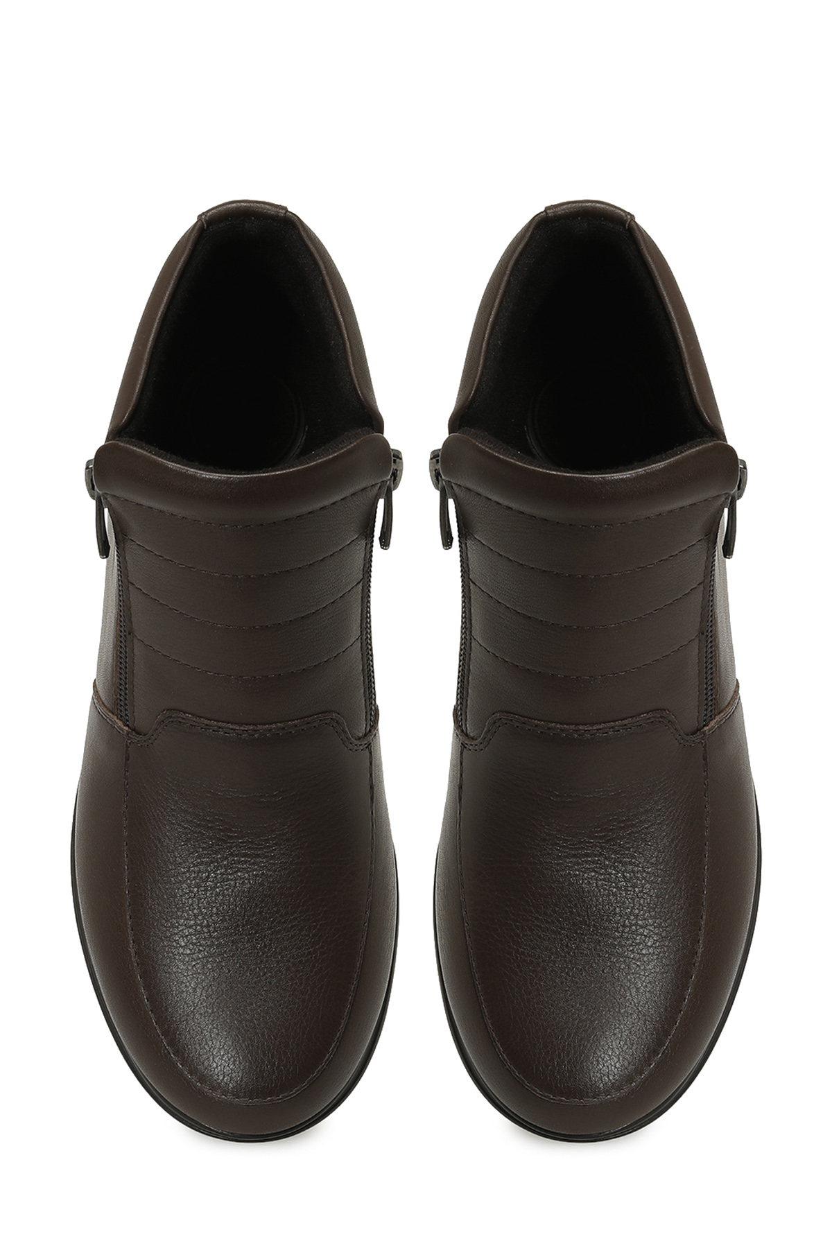 103510.Z5PR Kahverengi Kadın Dolgu Topuk Bot - Görsel 5