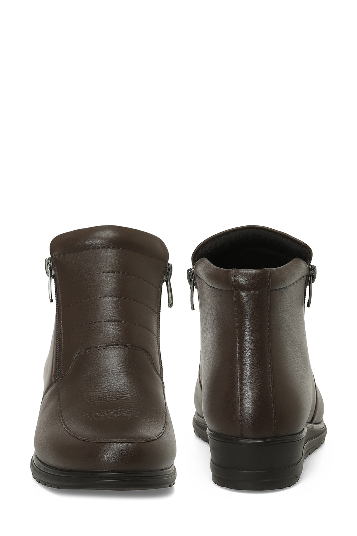 103510.Z5PR Kahverengi Kadın Dolgu Topuk Bot - Görsel 6