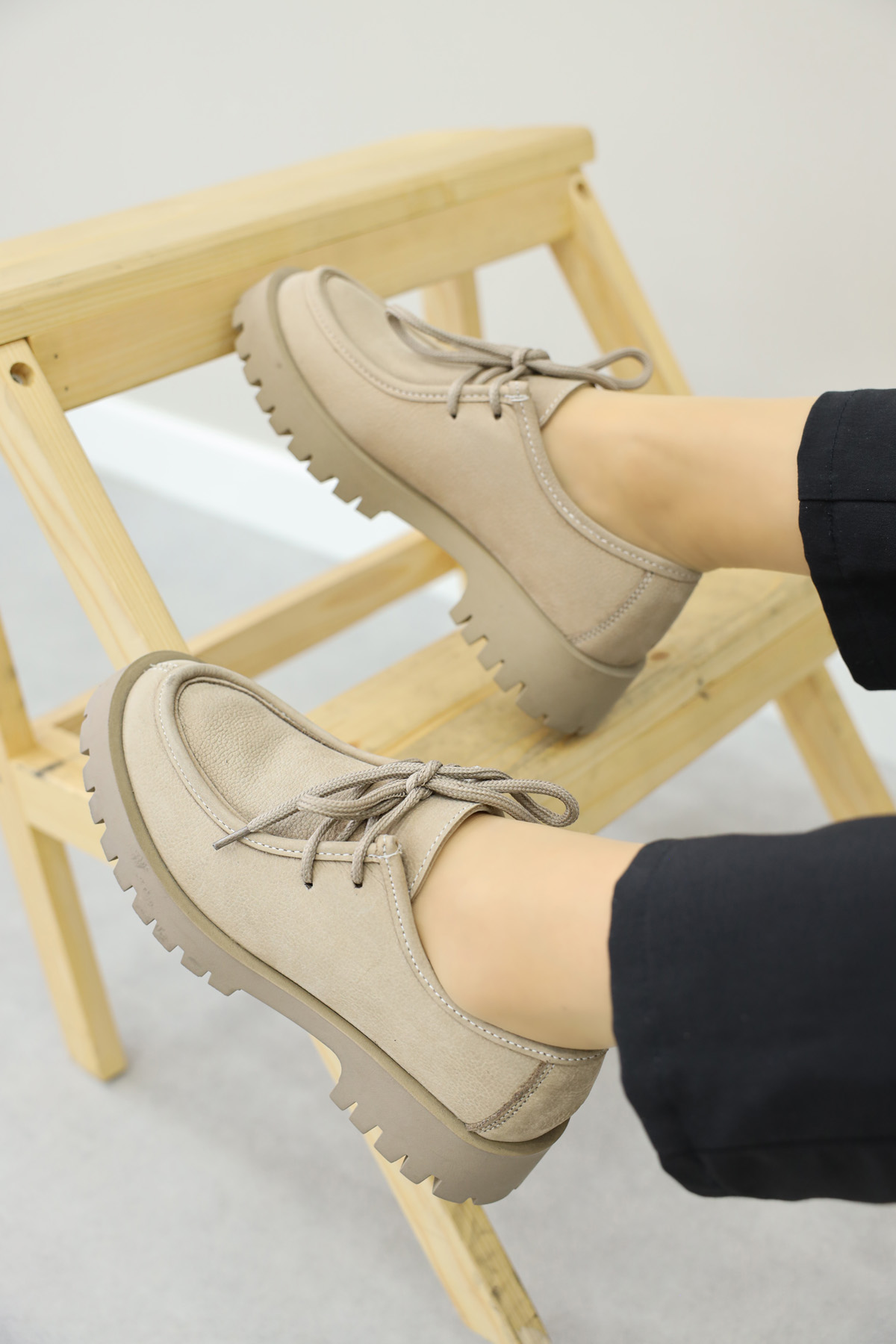 Hakiki Deri Kadın Casual Ayakkabı 581ZA2847 - Görsel 7