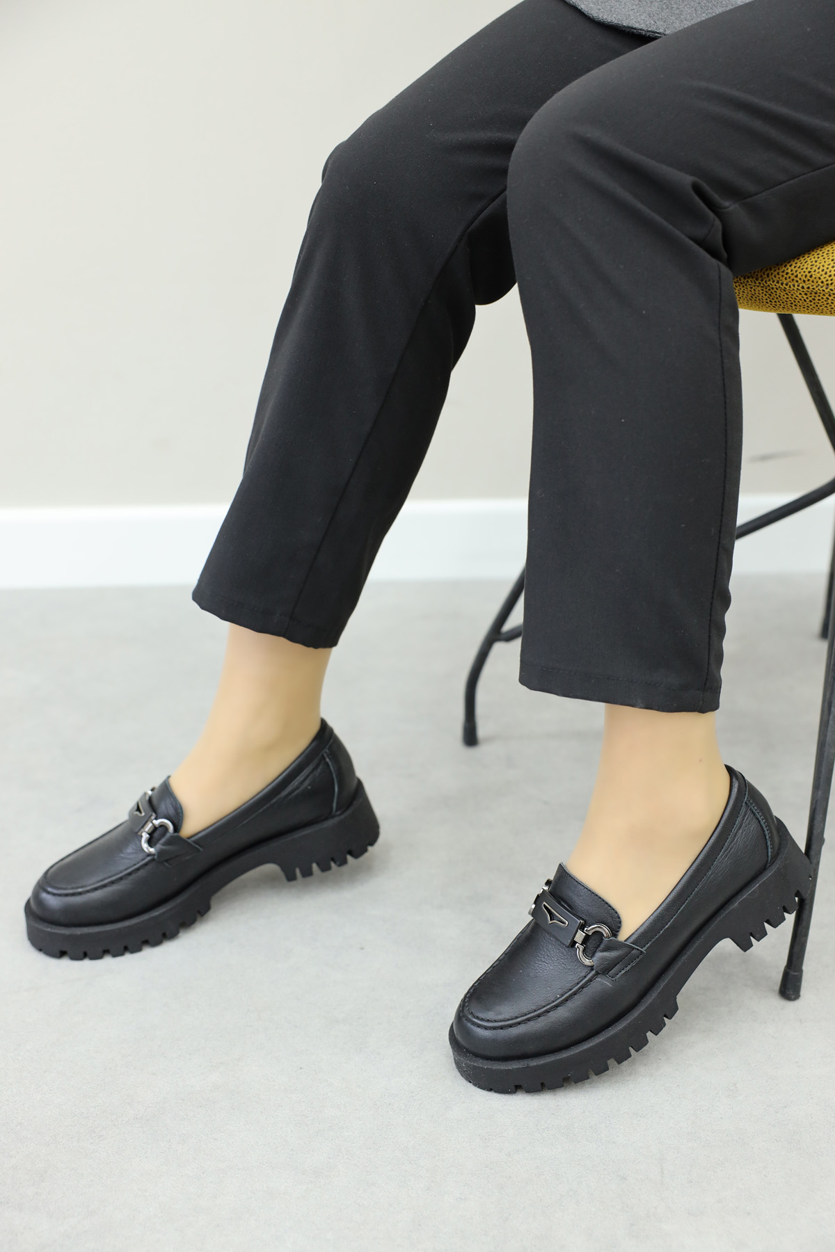 Hakiki Deri Kadın Casual Ayakkabı 581ZA2855 - Görsel 7