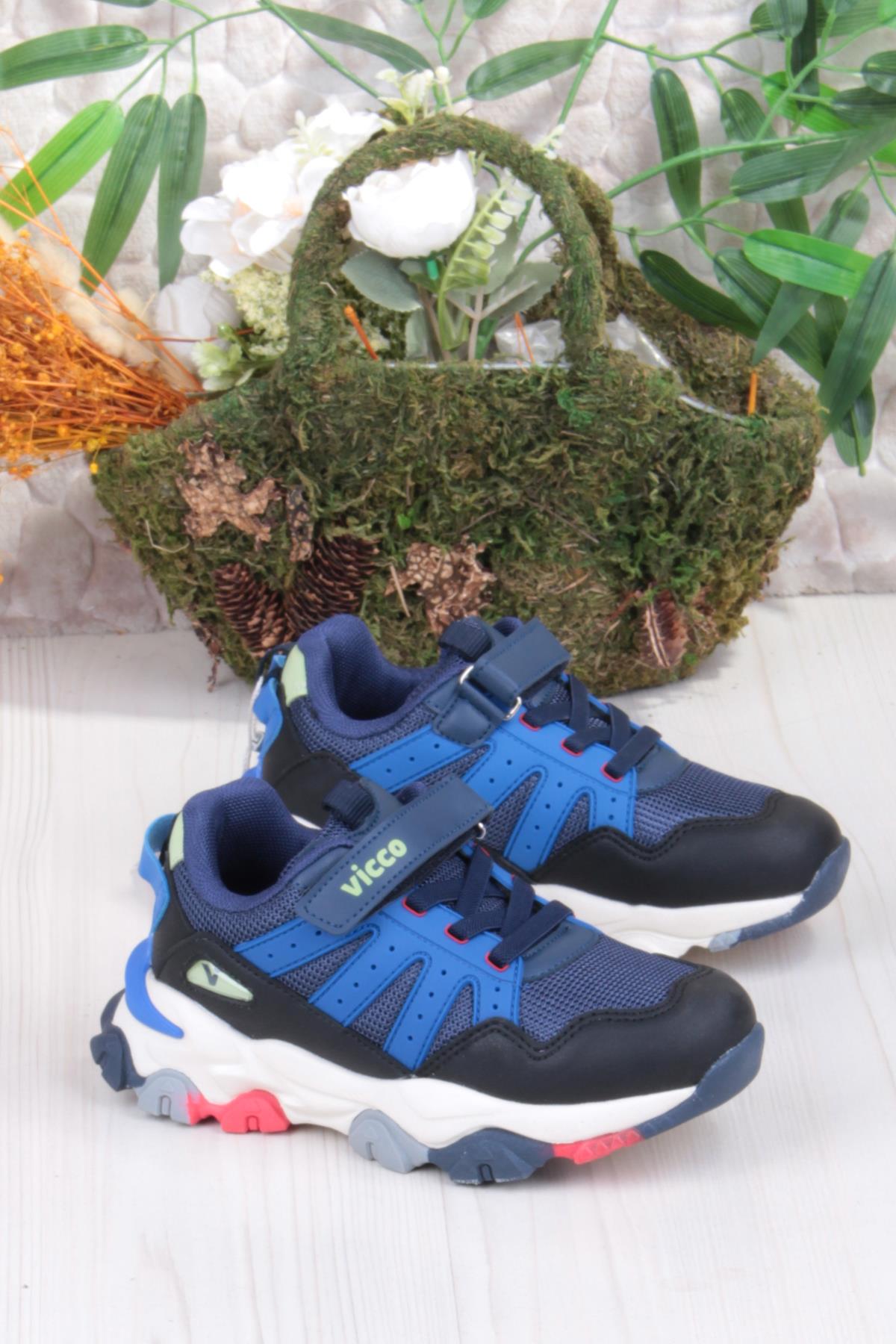 869.F25K.304 Teo Lacivert Outdoor Erkek Çocuk Ayakkabı - Görsel 2