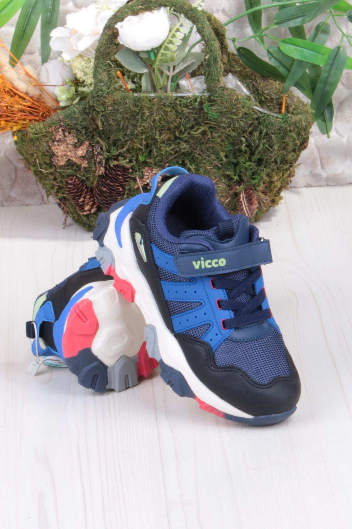 869.F25K.304 Teo Lacivert Outdoor Erkek Çocuk Ayakkabı - Görsel 5