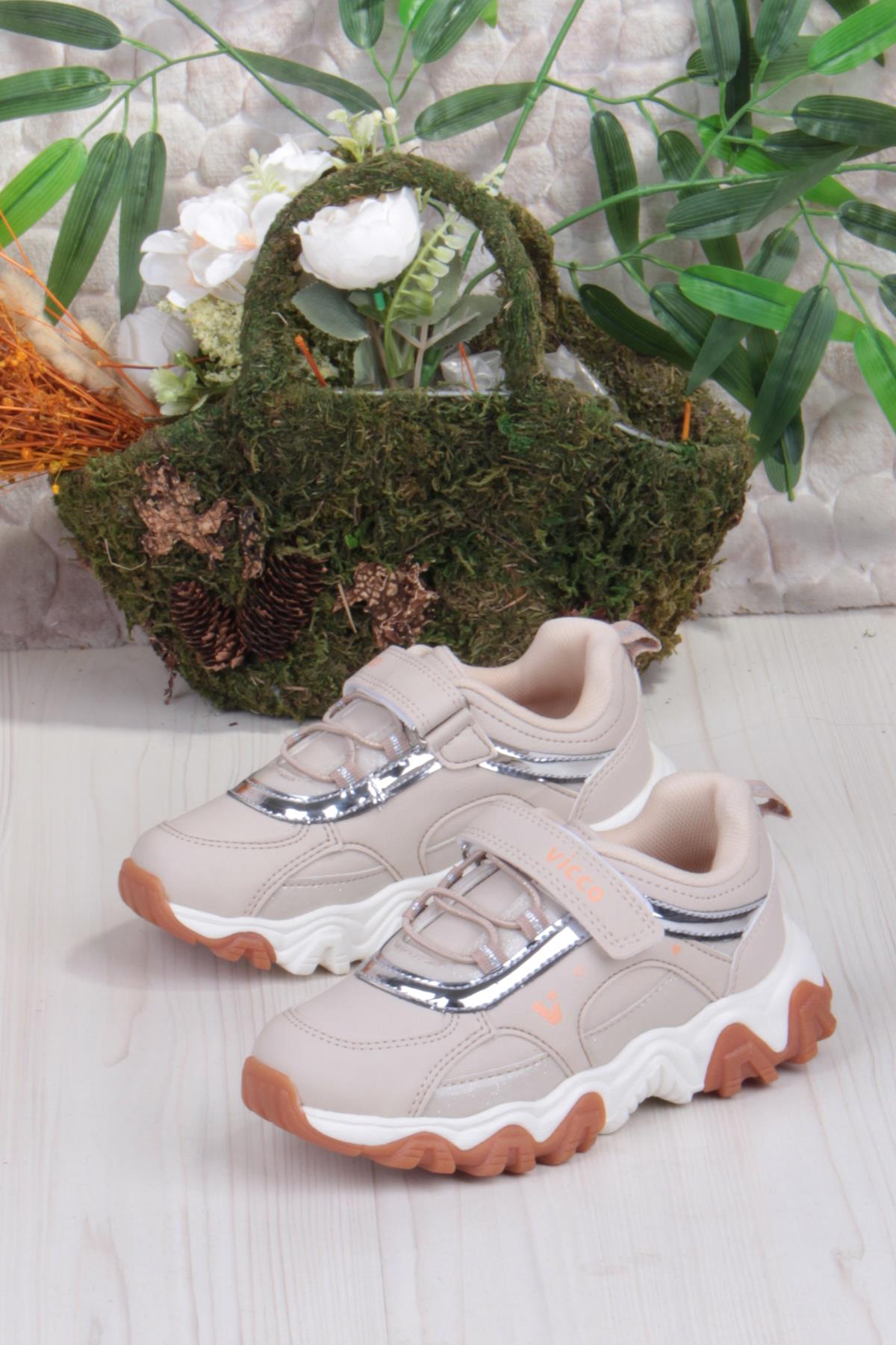 346.F25K.210 Dream Bej Outdoor Kız Çocuk Ayakkabı - Görsel 4