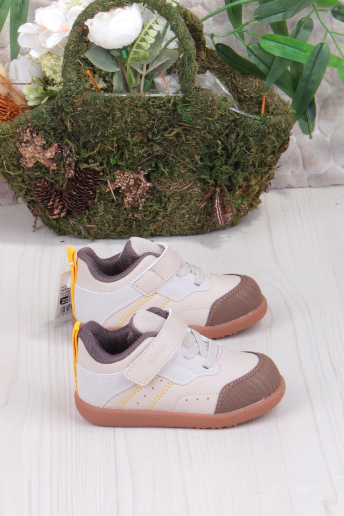 946.B25K.215 Ayden Bebe Bej Hafif Rahat Erkek Çocuk Bot - Görsel 3