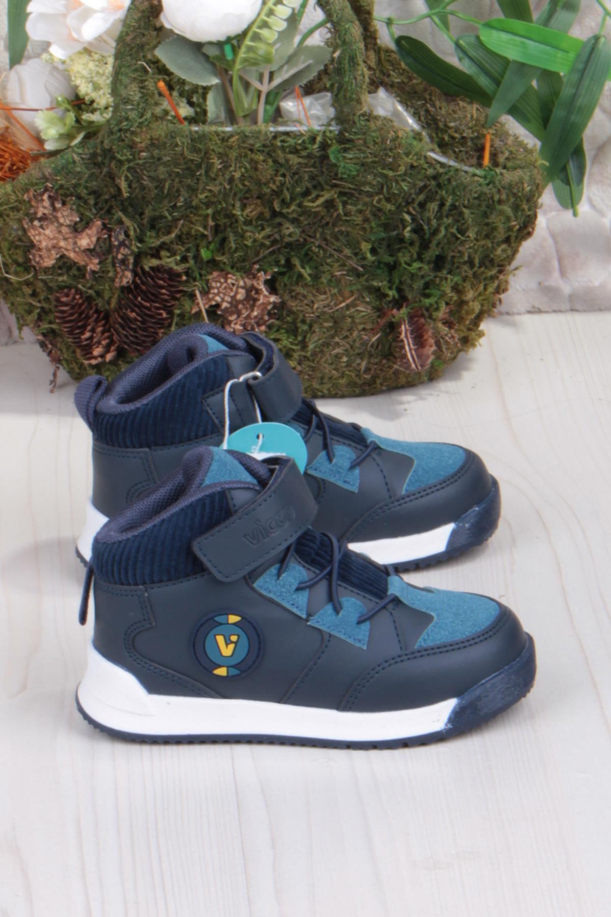 946.B24K.413 Hippi Lacivert Erkek Çocuk Bot - Görsel 3