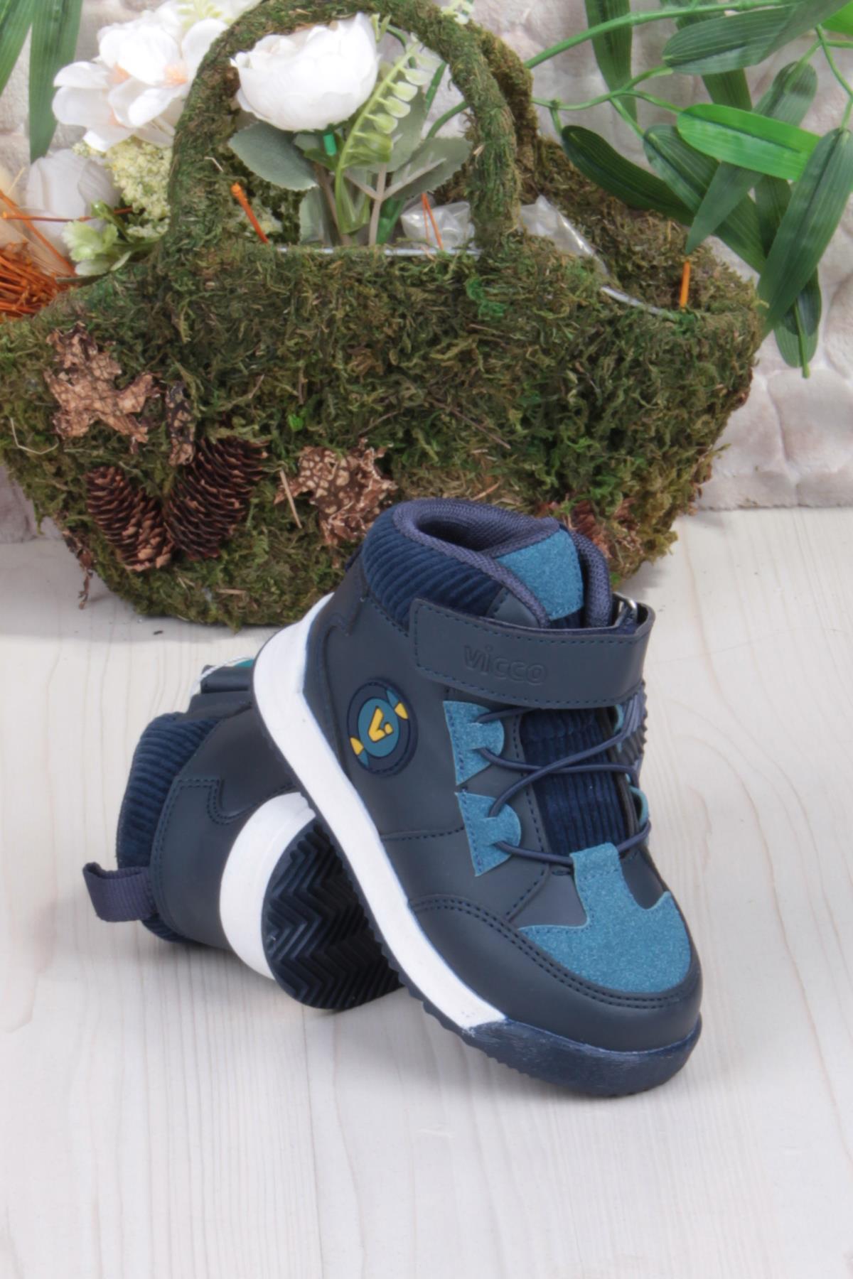946.B24K.413 Hippi Lacivert Erkek Çocuk Bot - Görsel 5