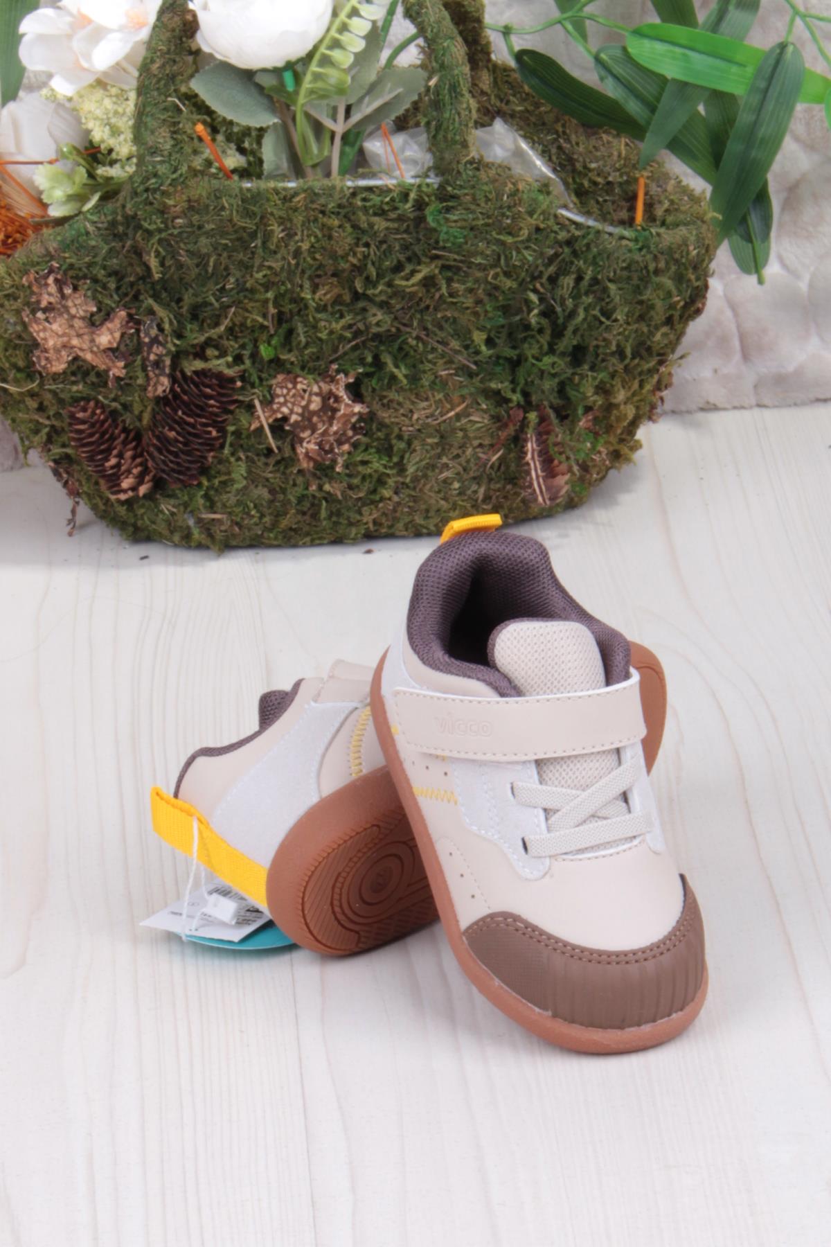 946.E25K.215 Ayden Bebe Bej Hafif Rahat Erkek Çocuk Bot - Görsel 5