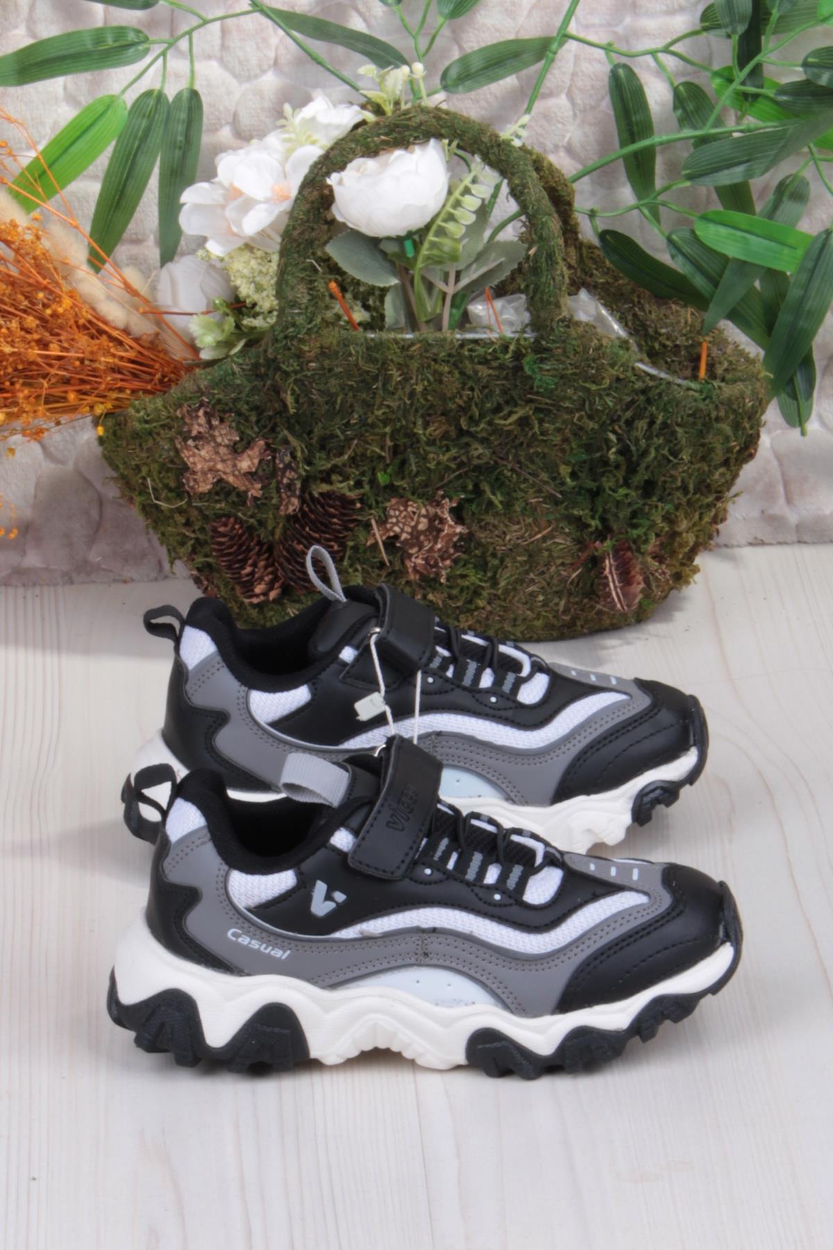 346.F25K.244 Pote Siyah Outdoor Erkek Çocuk Ayakkabı - Görsel 3