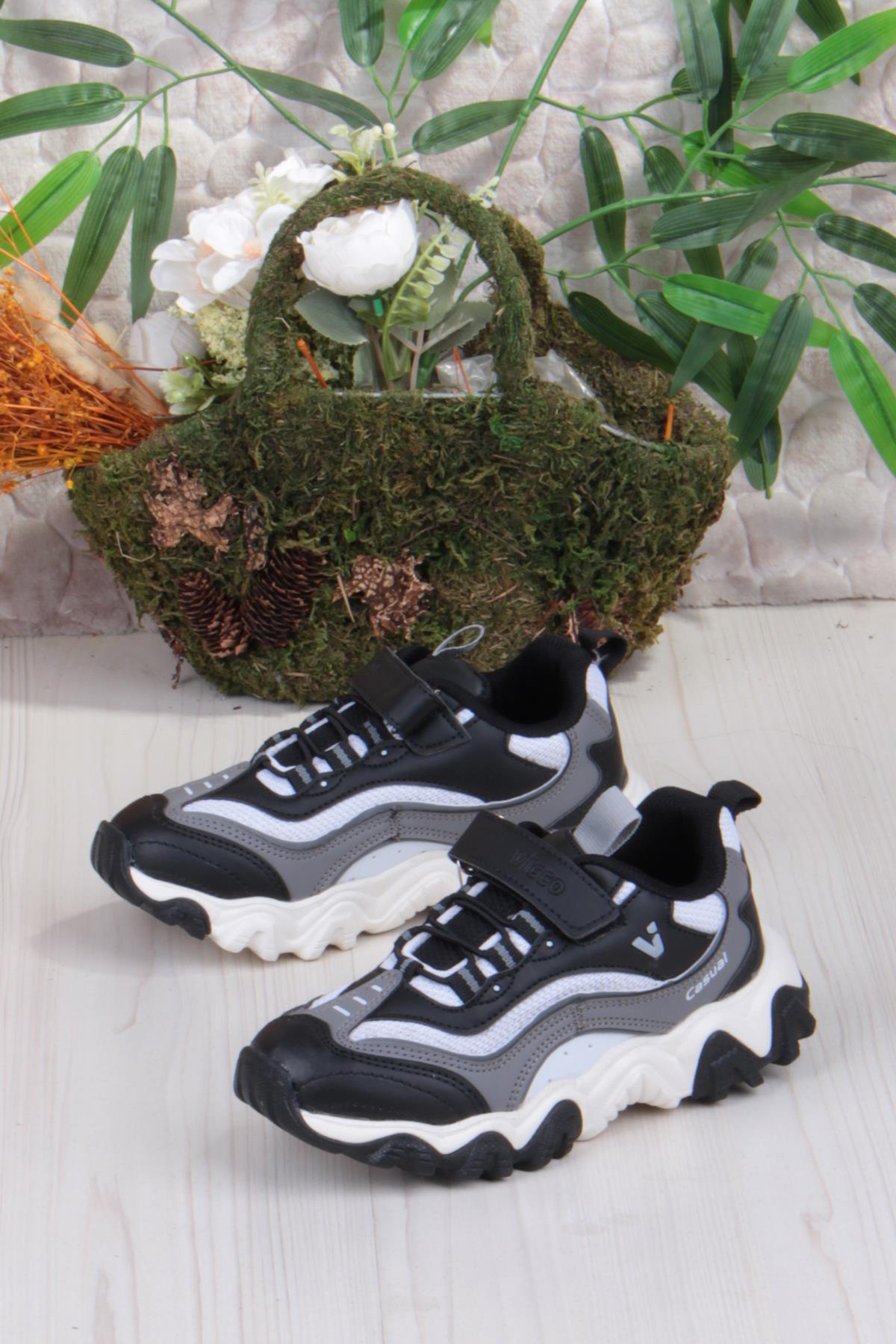 346.F25K.244 Pote Siyah Outdoor Erkek Çocuk Ayakkabı - Görsel 4