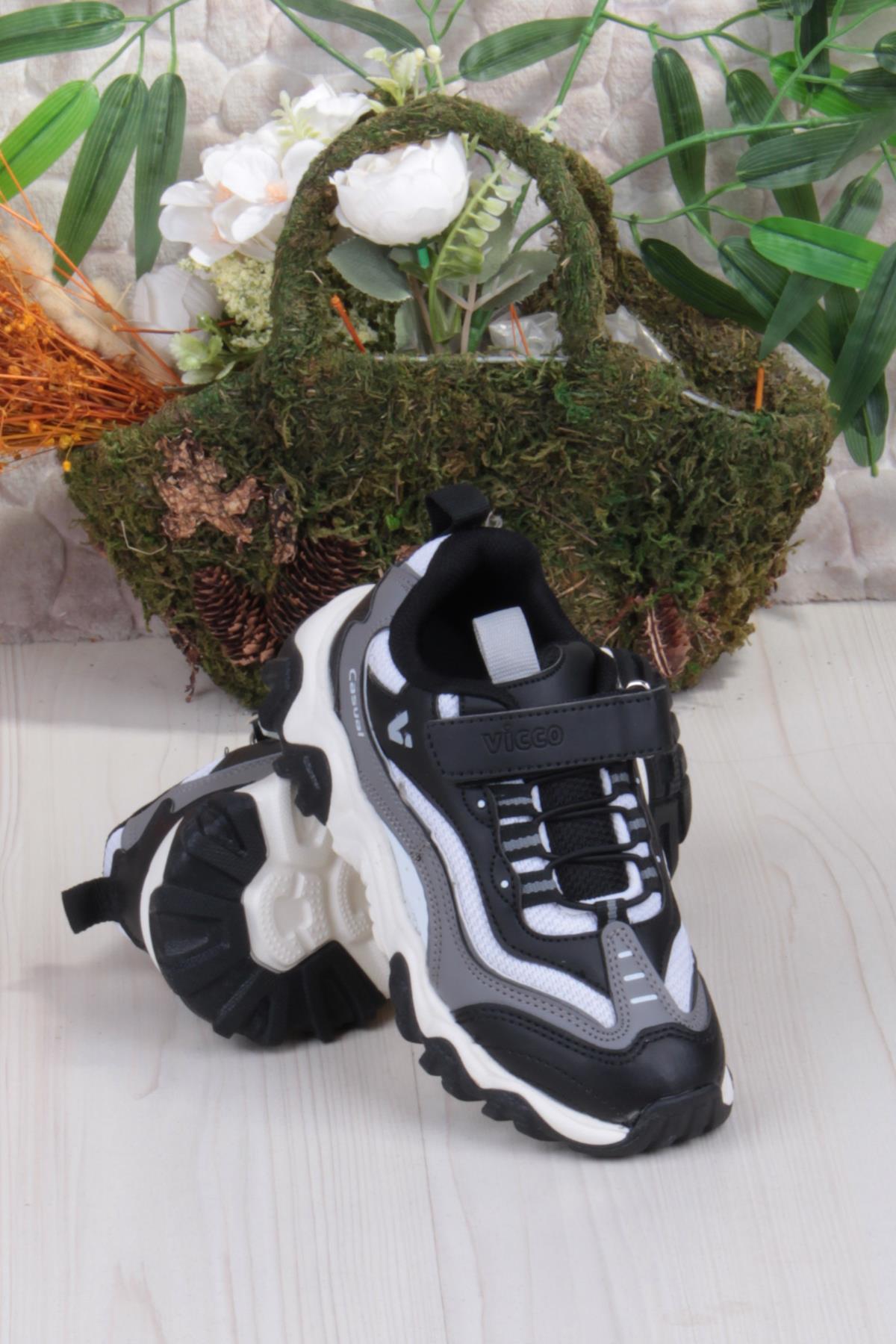 346.F25K.244 Pote Siyah Outdoor Erkek Çocuk Ayakkabı - Görsel 5