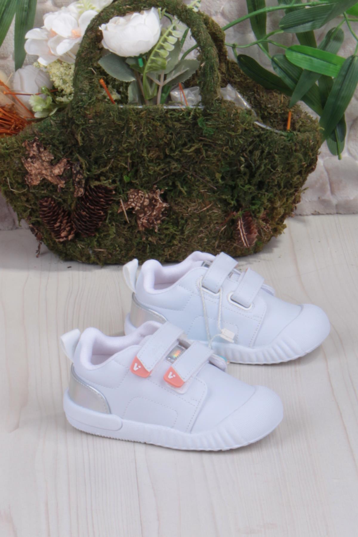 950.B25K.261 Forum Beyaz Rahat Esnek Kız Çocuk Ayakkabı - Görsel 2