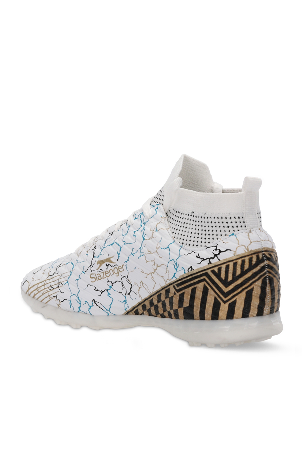 CORNER Unisex Futbol Ayakkabı Beyaz / Mavi - Görsel 4