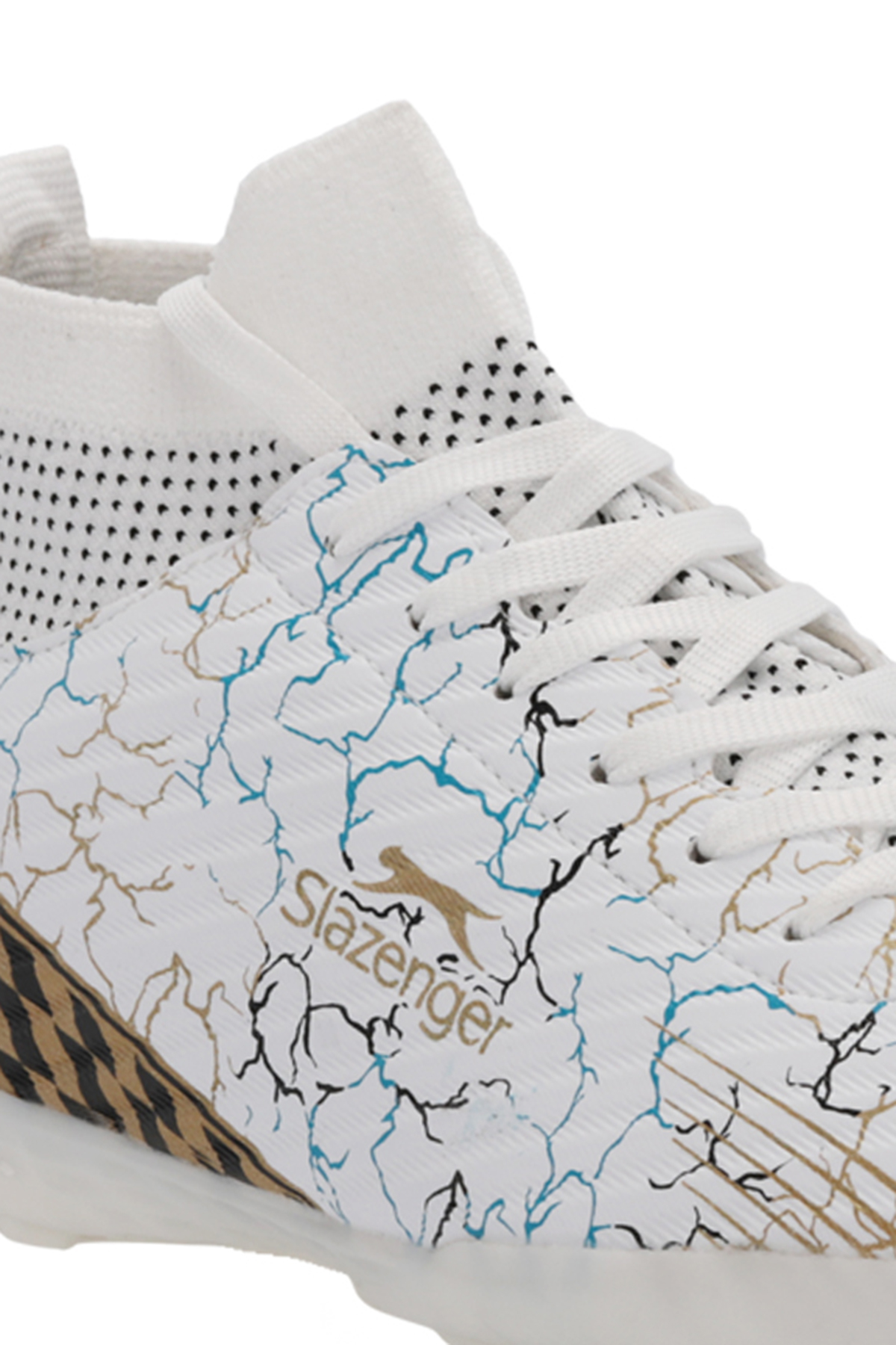 CORNER Unisex Futbol Ayakkabı Beyaz / Mavi - Görsel 5