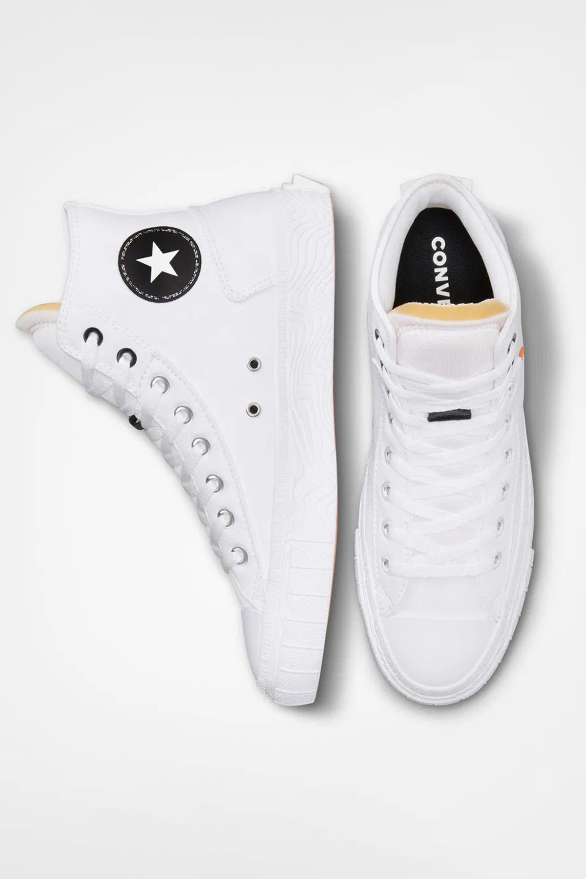 CHUCK TAYLOR ALT STAR HI Unisex Sneaker Ayakkabı Beyaz / Siyah - Görsel 4