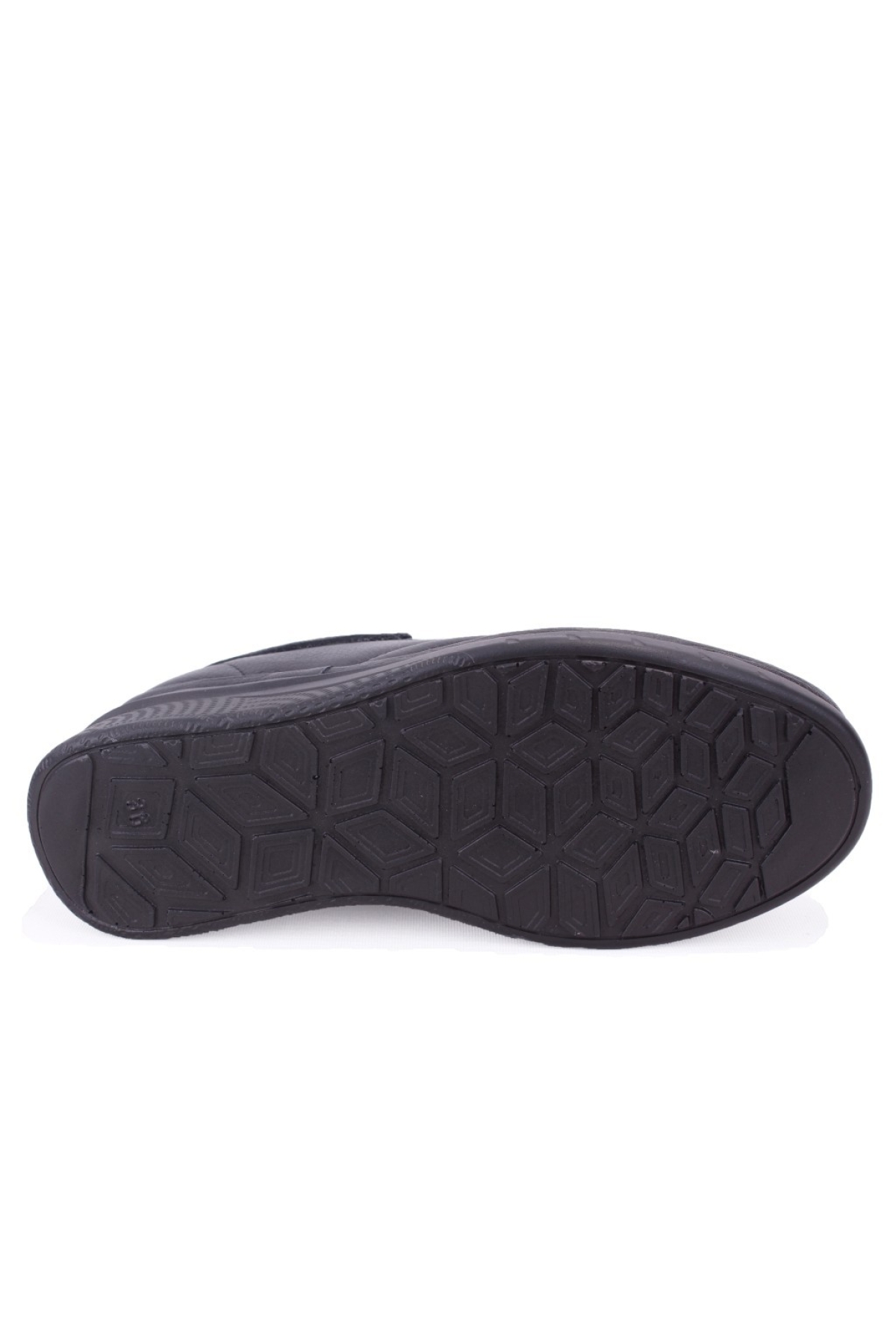 DZA07-1281120 Siyah Ortopedik Günlük Deri Kadın Ayakkabı - Görsel 5