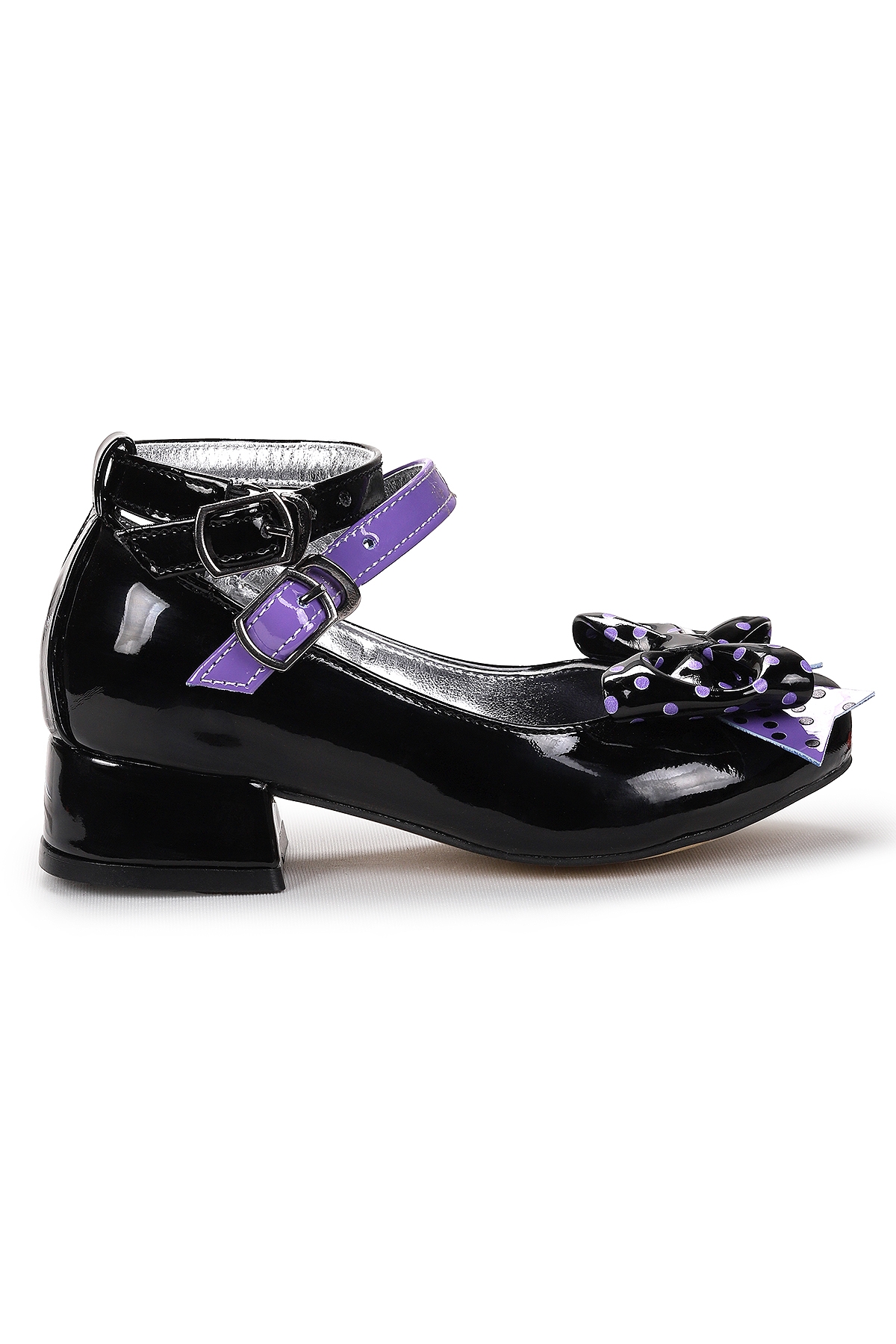 Star Fiyonklu Kız Çocuk Topuklu Abiye Ayakkabı Siyah - Görsel 2