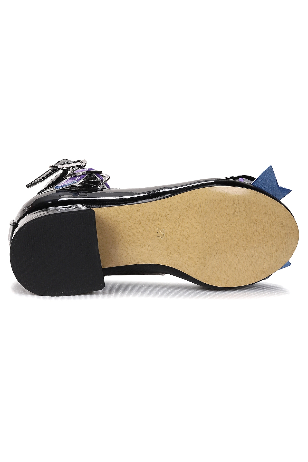 Star Fiyonklu Kız Çocuk Topuklu Abiye Ayakkabı Siyah - Görsel 6