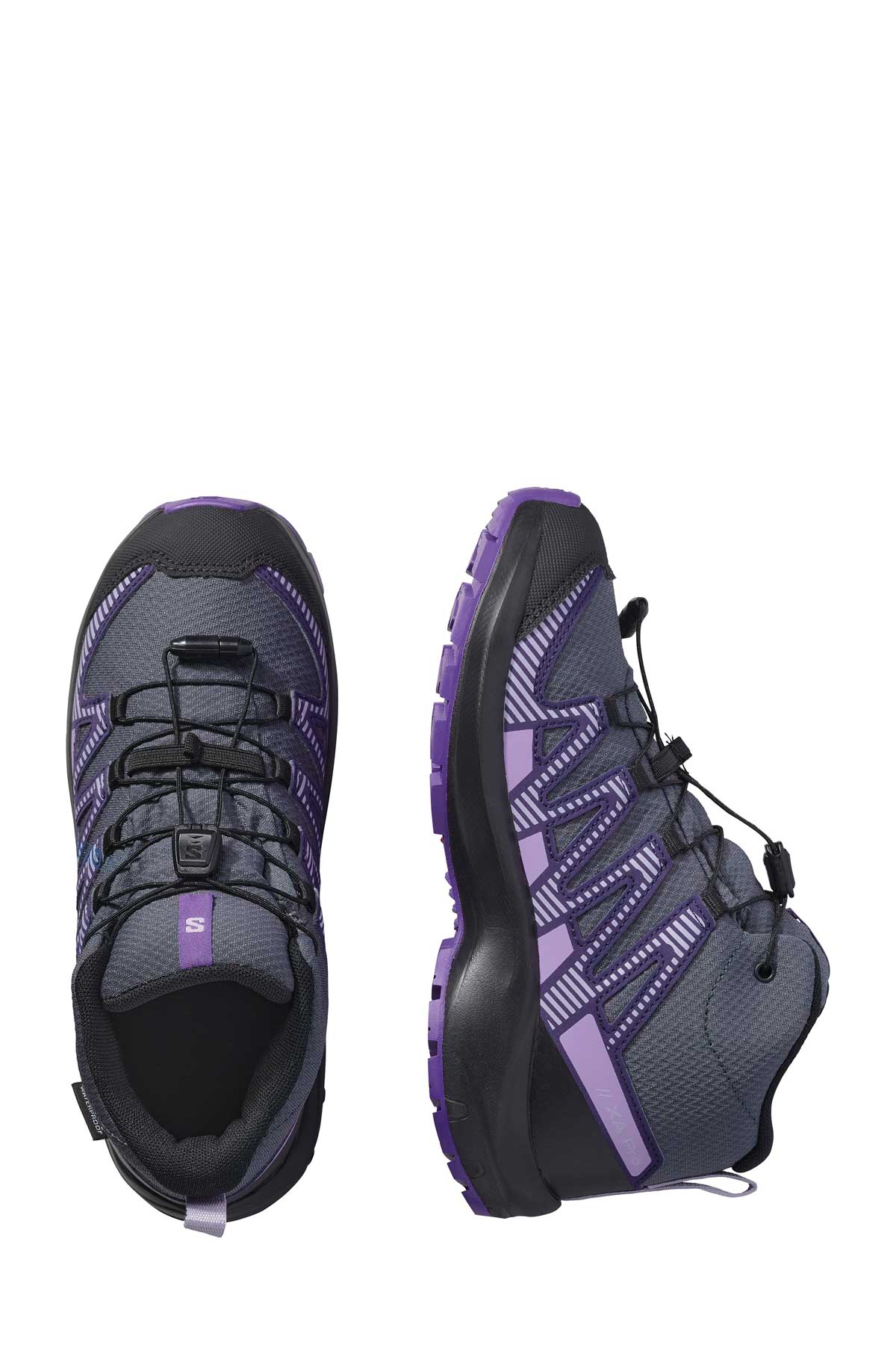 XA PRO V8 MID WATERPROOF Gri Kadın Outdoor Ayakkabı - Görsel 6