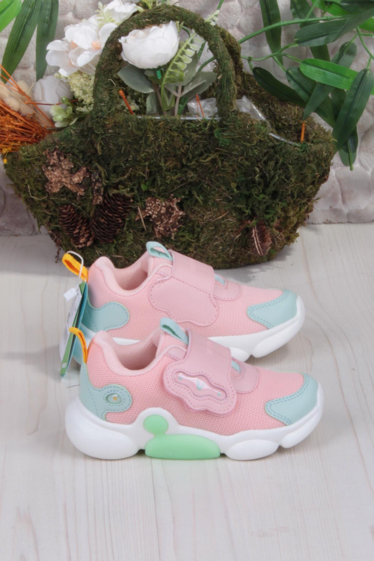 346.B24K.335 Gum Pudra Işıklı Kız Çocuk Ayakkabı - Görsel 3