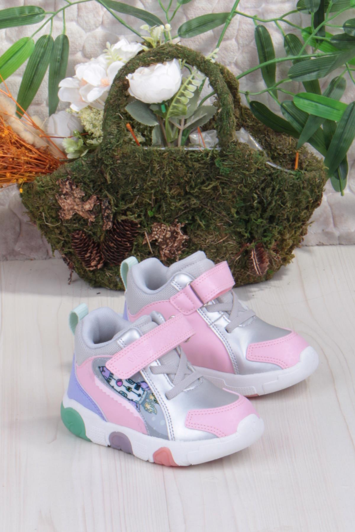 946.P25K.411 Rocky Pudra Işıklı Kız Çocuk Bot - Görsel 2