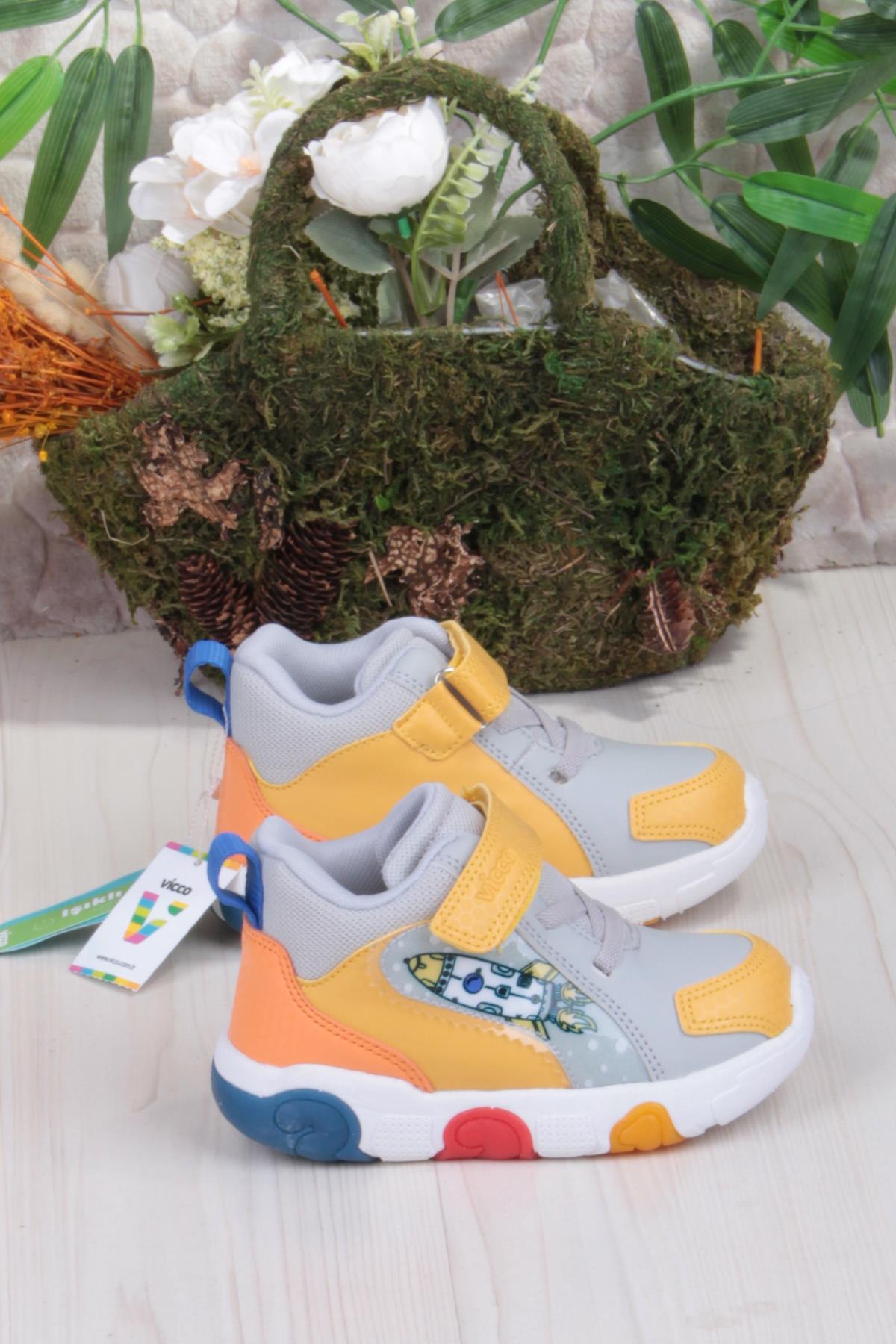 946.P25K.411 Rocky Gri Işıklı Erkek Çocuk Bot - Görsel 3