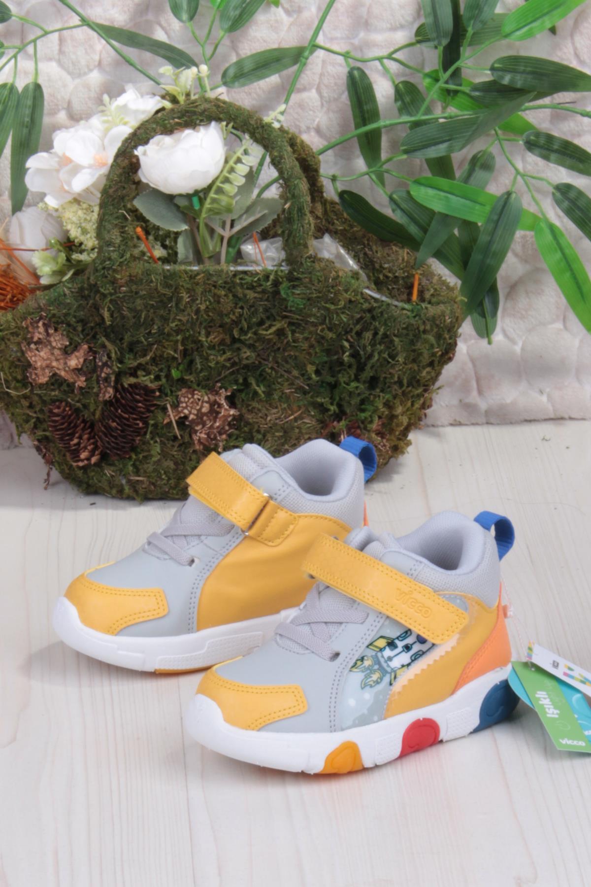 946.P25K.411 Rocky Gri Işıklı Erkek Çocuk Bot - Görsel 4