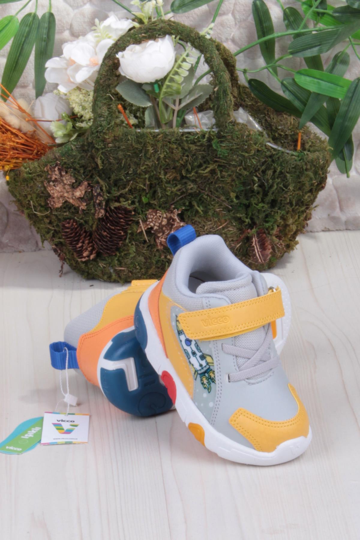 946.P25K.411 Rocky Gri Işıklı Erkek Çocuk Bot - Görsel 5