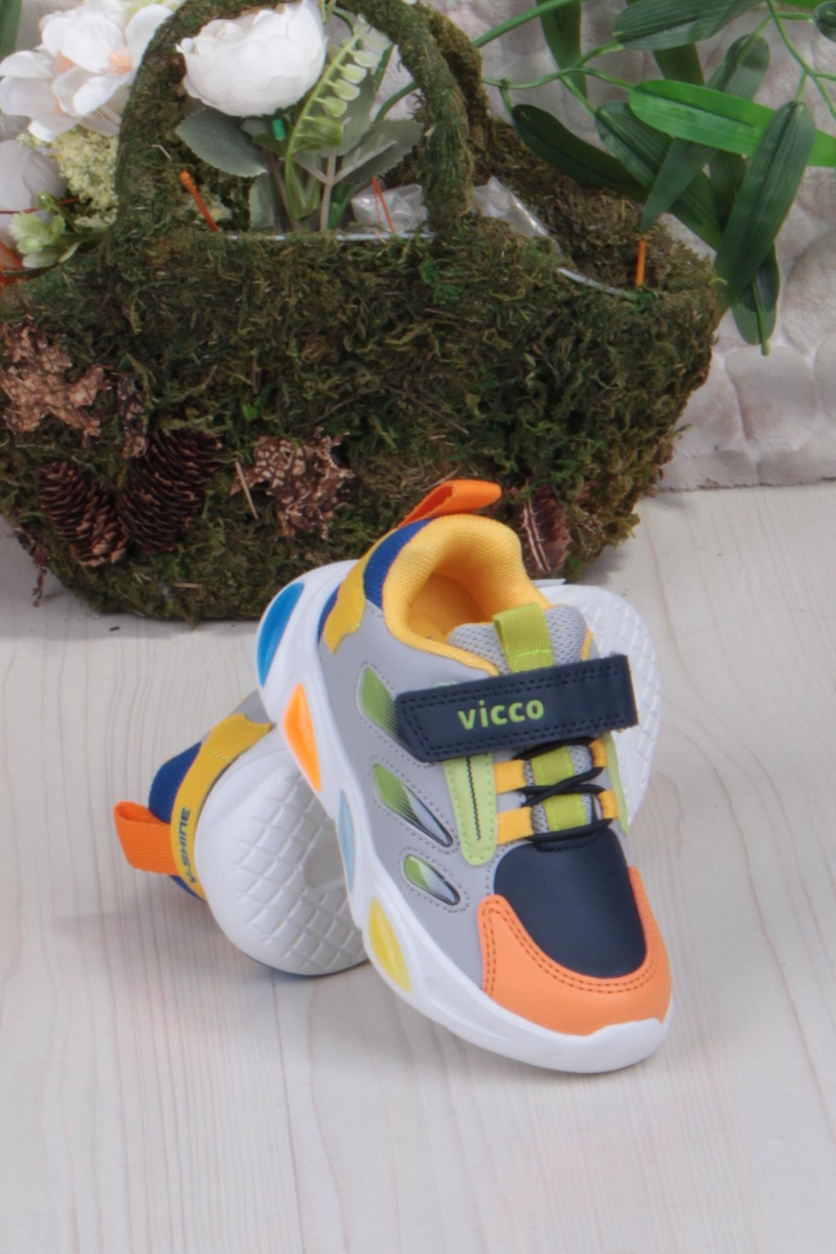 346.P25K.227 Lamb Gri Işıklı Erkek Çocuk Ayakkabı - Görsel 5