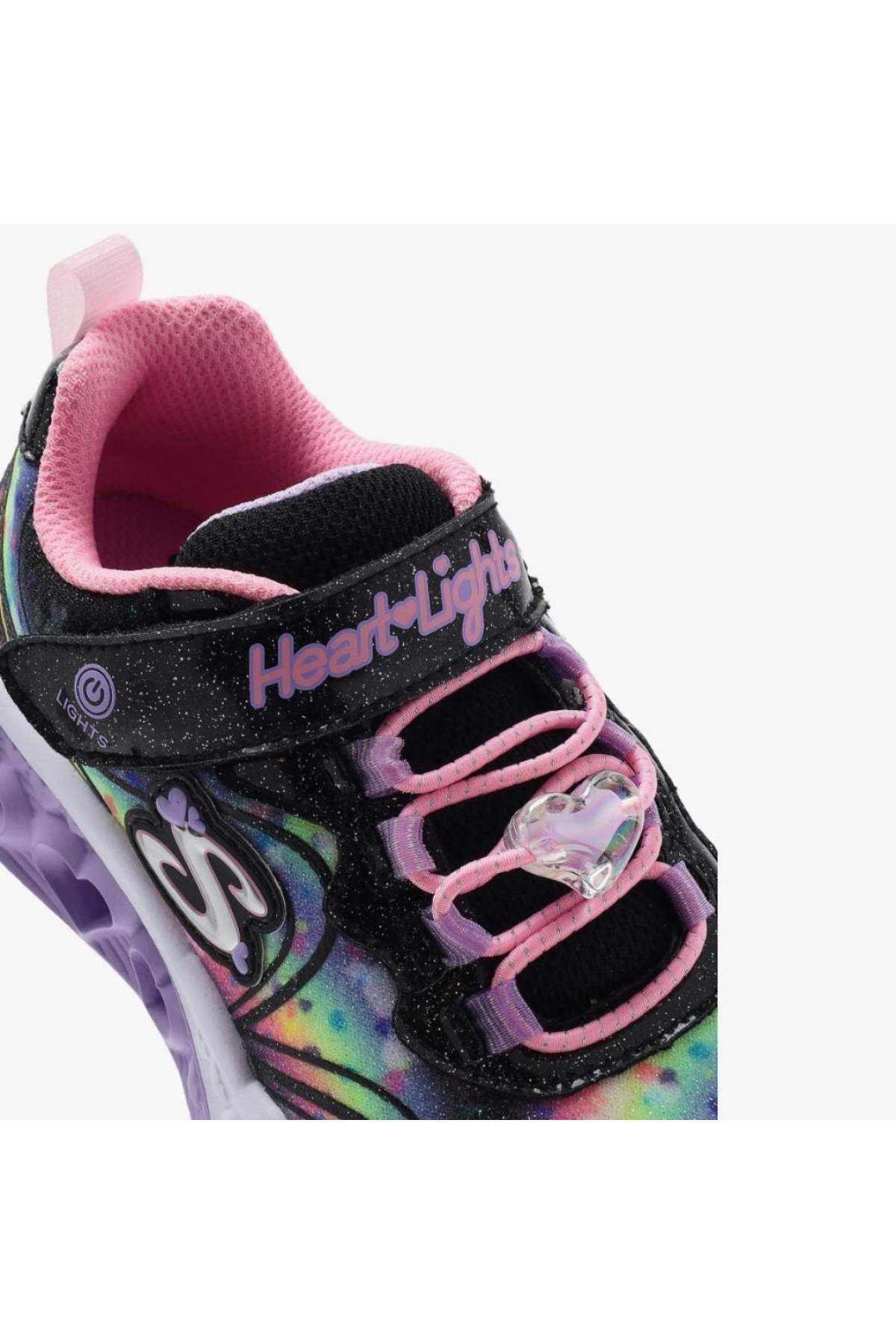 Flutter Heart Lights - Groovy Swirl 303253L Ortopedik Işıklı Çocuk Spor Ayakkabı - Görsel 7