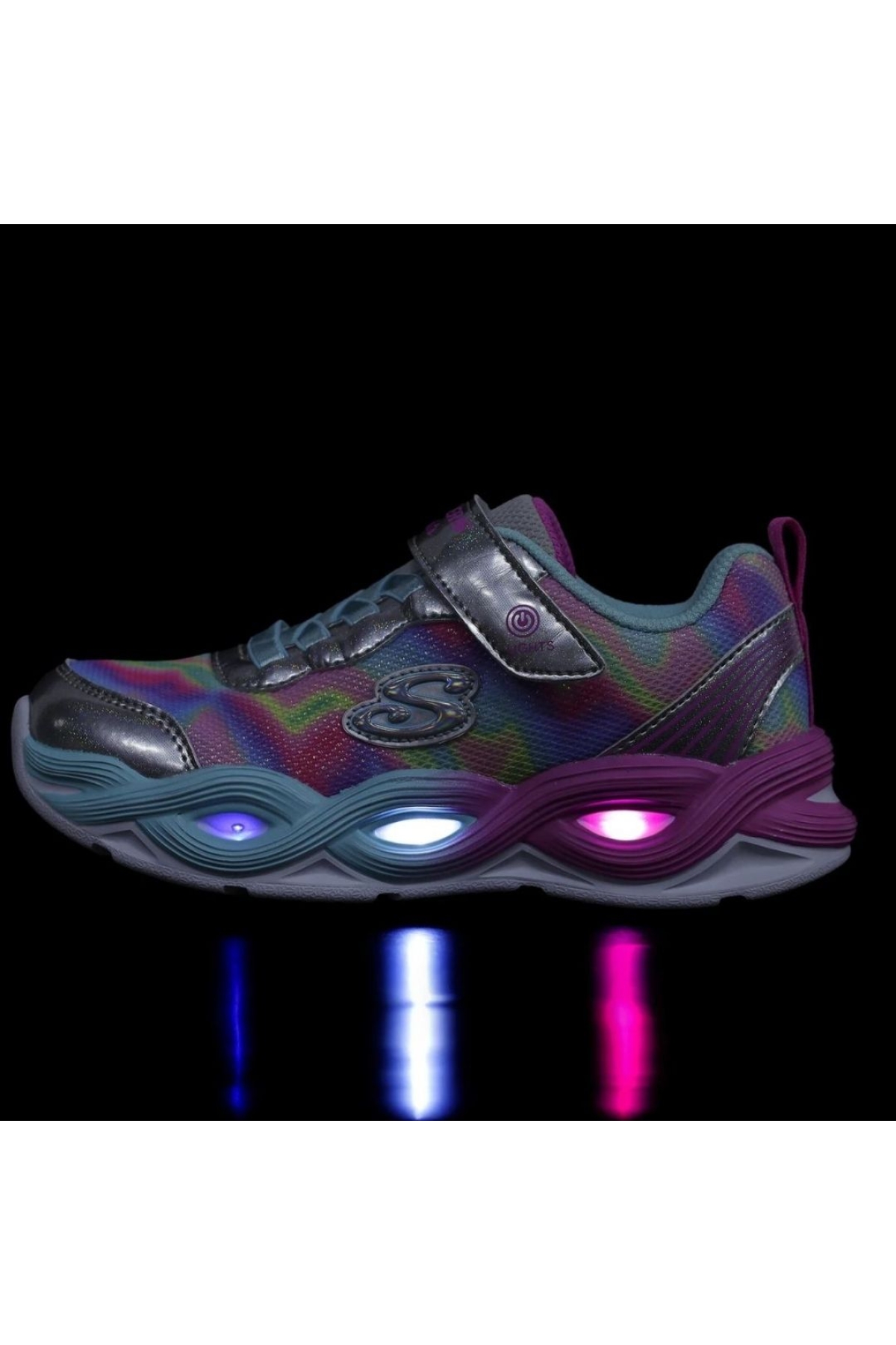 Twisty Glow - Sorbet Swirl 303716L Ortopedik Işıklı Çocuk Spor Ayakkabı - Görsel 3