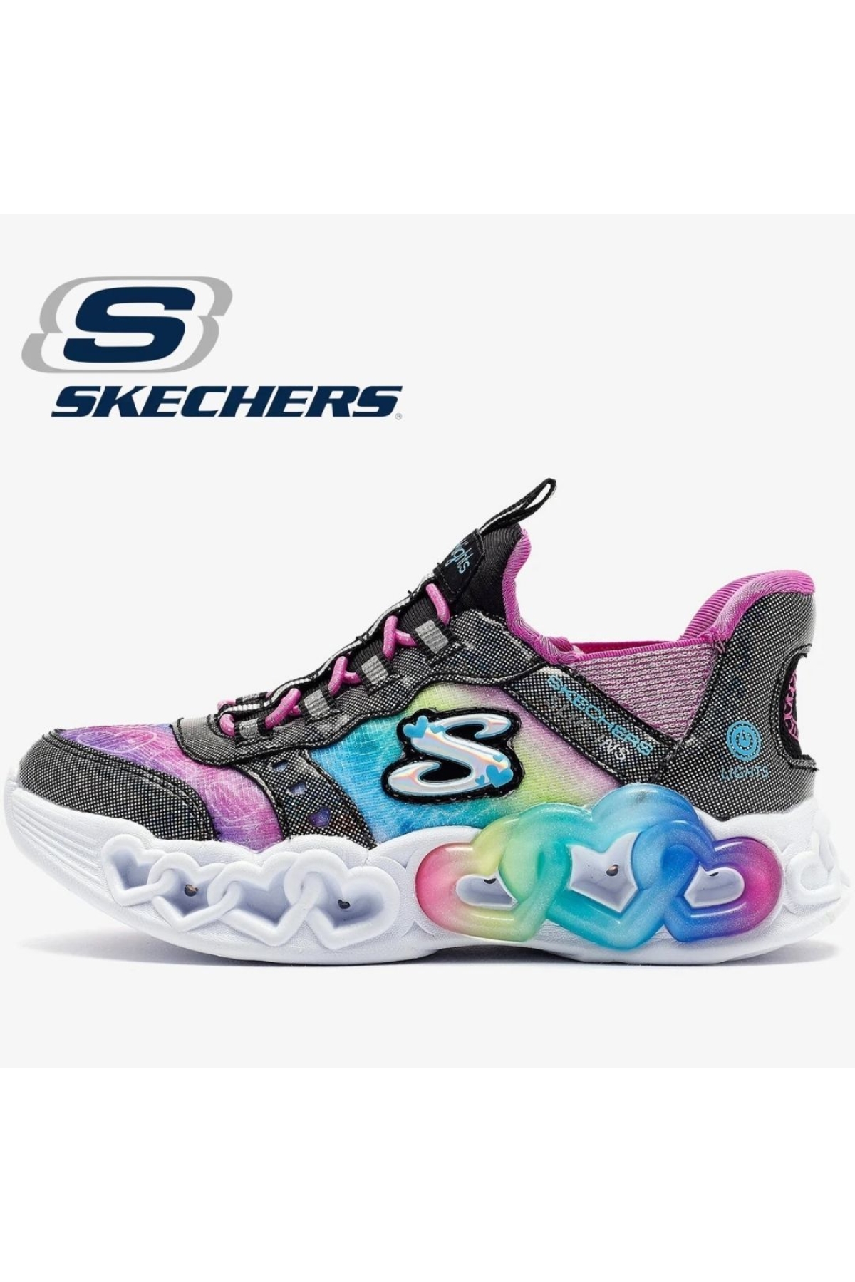 Infinite Heart Lights Eternal Shimmer 303755L Ortopedik Işıklı Çocuk Spor Ayakkabı - Görsel 5