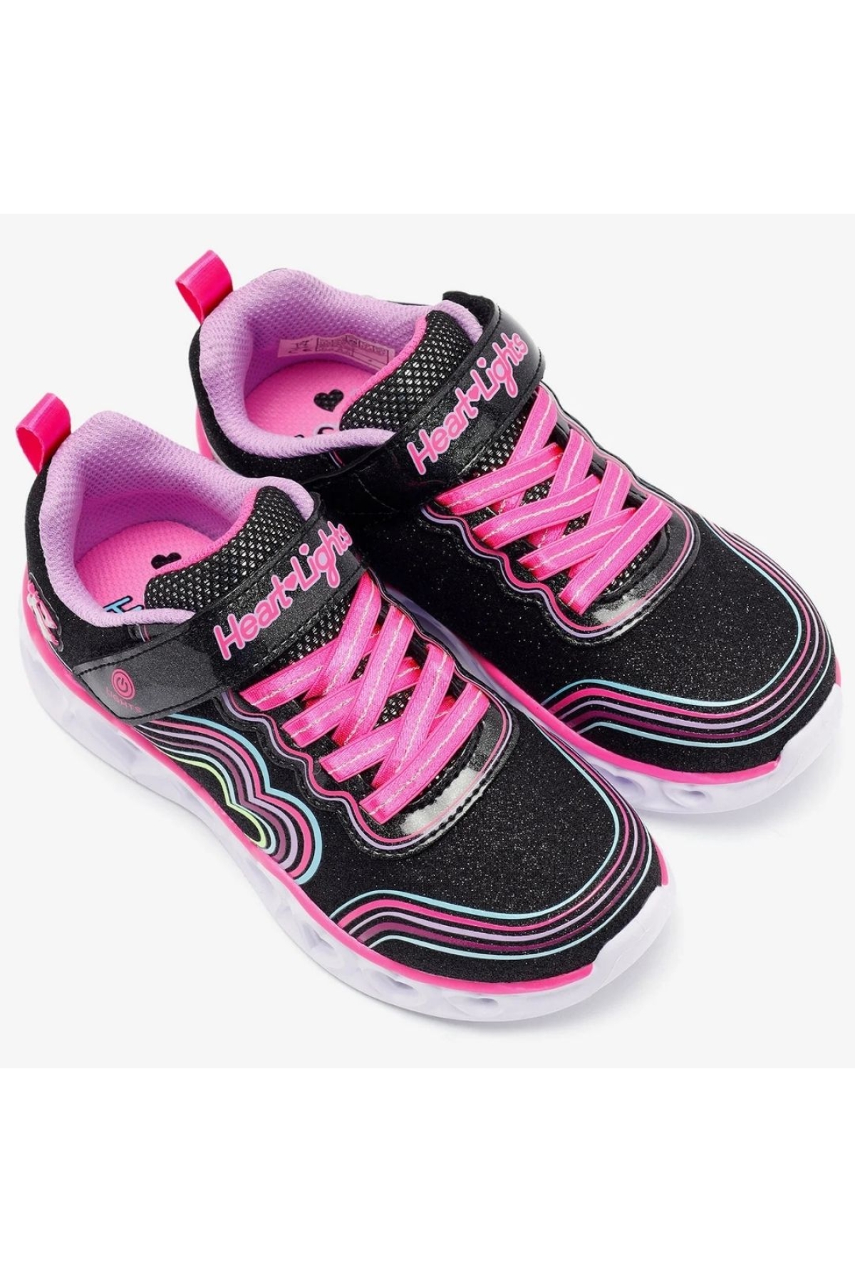 S-lights Heart Lights Retro Hearts 302689L Işıklı Ortopedik Çocuk Spor Ayakkabı - Görsel 7