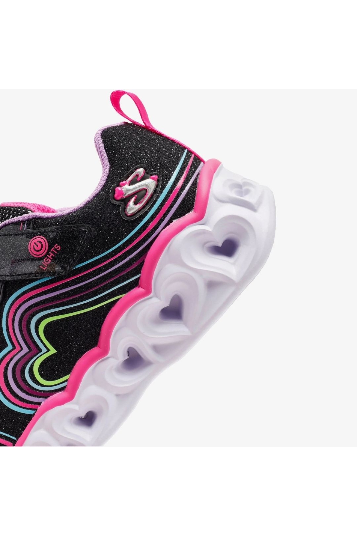 S-lights Heart Lights Retro Hearts 302689L Işıklı Ortopedik Çocuk Spor Ayakkabı - Görsel 9