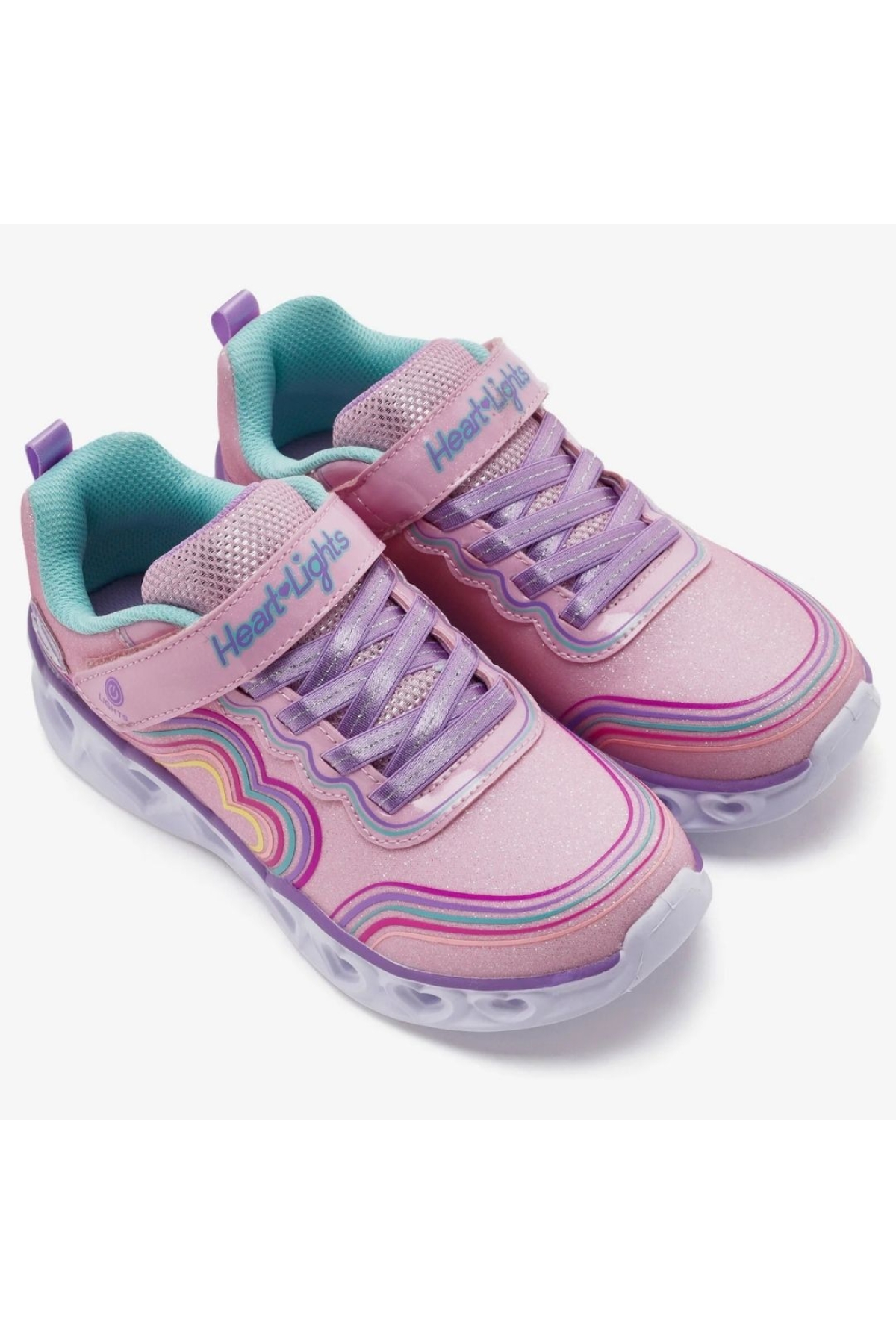 S-lights Heart Lights Retro Hearts 302689L Işıklı Ortopedik Çocuk Spor Ayakkabı - Görsel 8