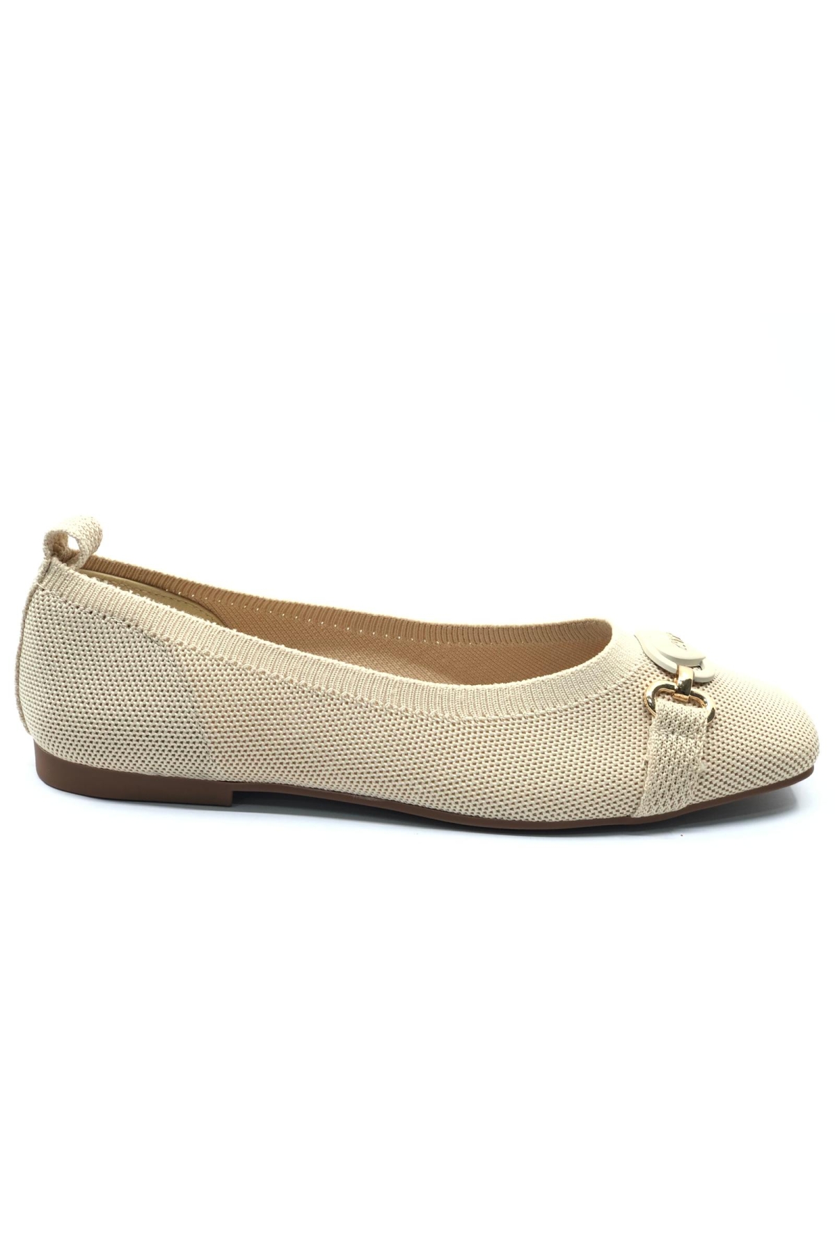 Küt Burun Kalp Toka Detaylı Ağzı Açık Kadın Babet Ayakkabı - Görsel 2