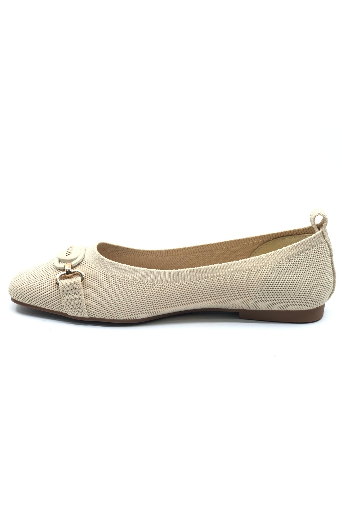 Küt Burun Kalp Toka Detaylı Ağzı Açık Kadın Babet Ayakkabı - Görsel 4