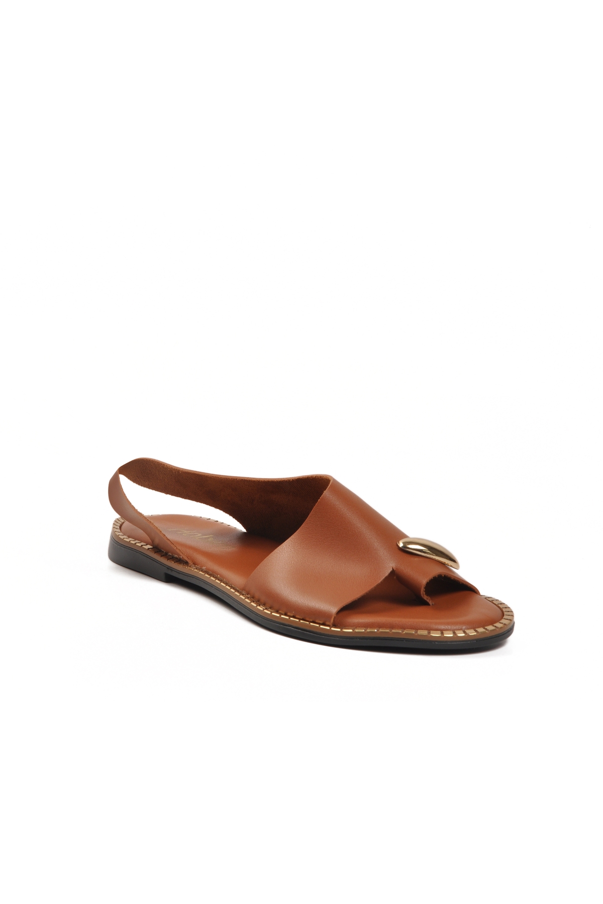 Aspor Taba Kadın Düz Sandalet - Görsel 4