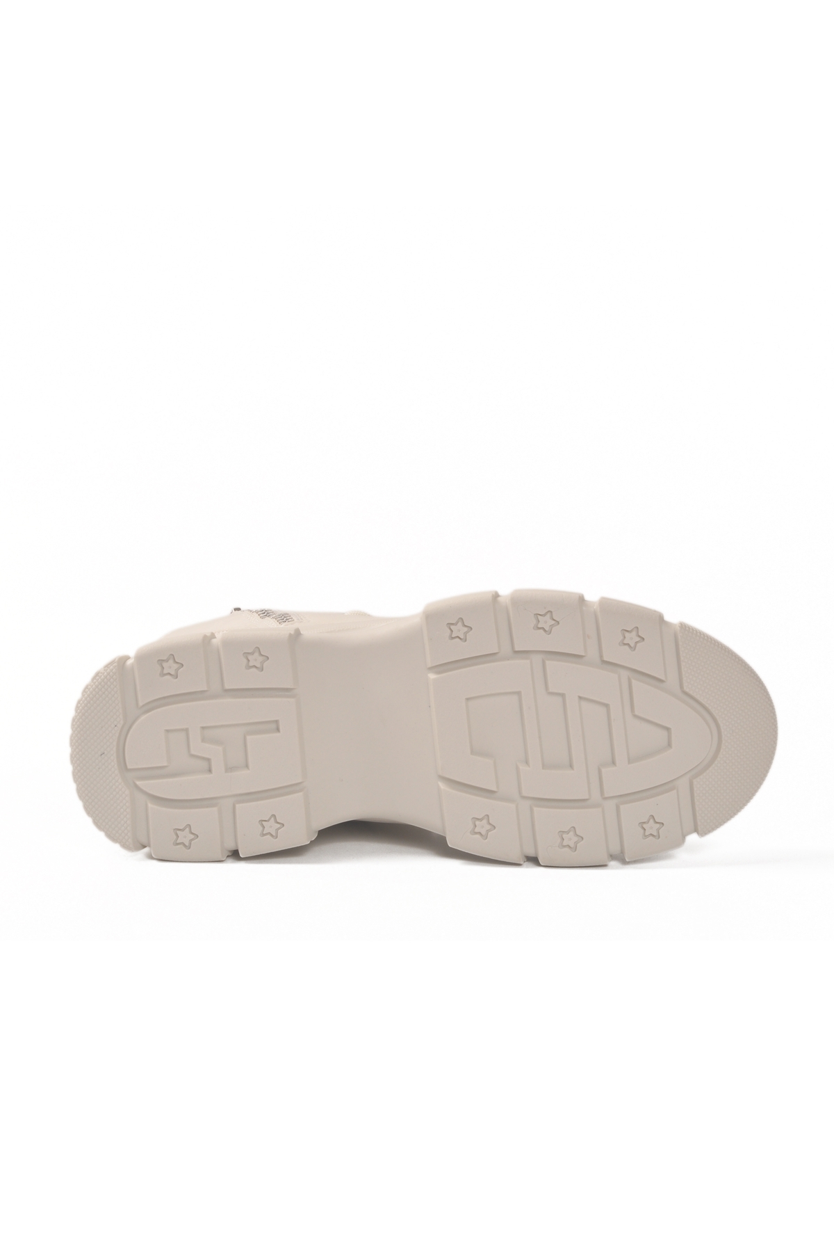 Beyaz Fermuarlı Kaymaz Taban Kadın Sneaker Bot - Görsel 6