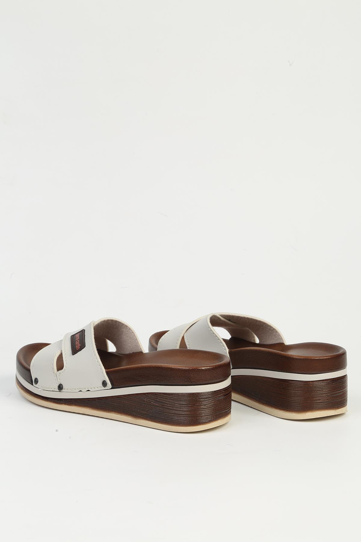 ® | PC-7419 - 3485 Gri - Kadın Terlik - Görsel 4