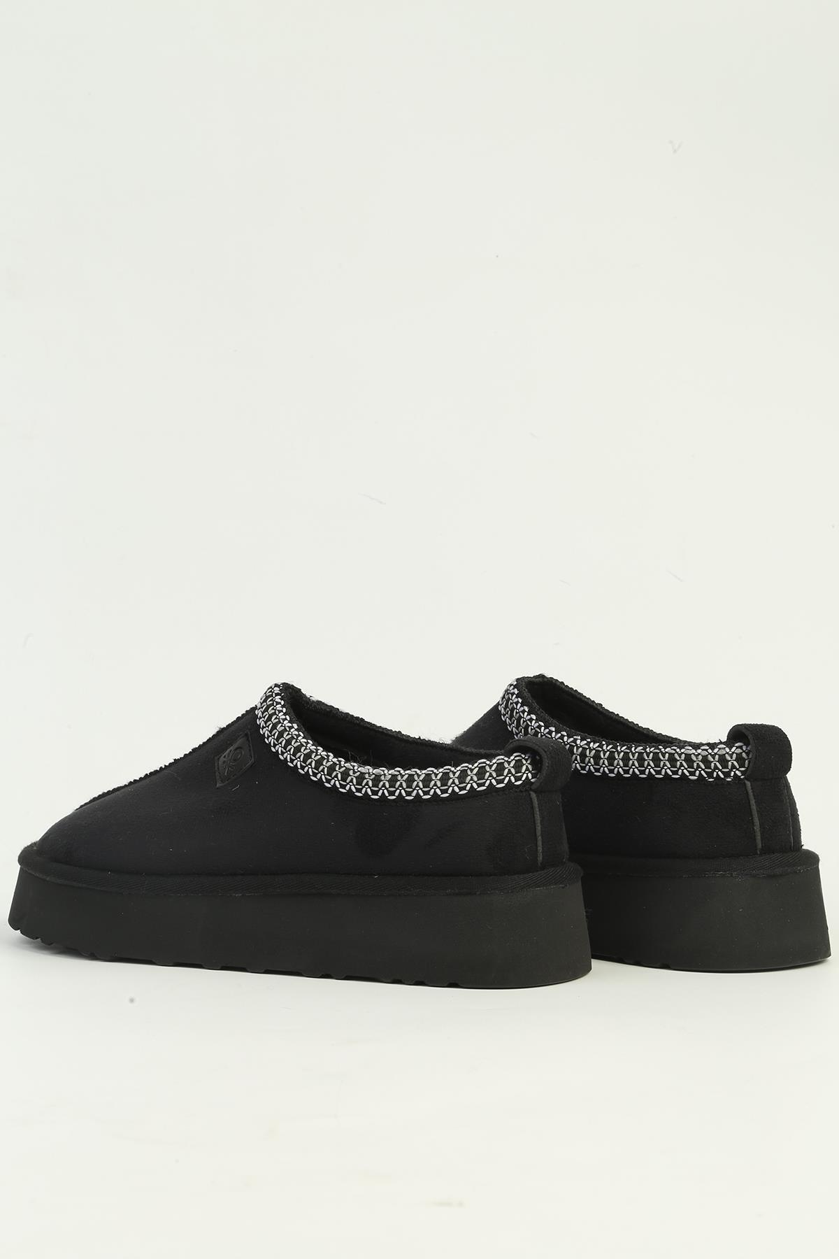 Siyah İçi Tüylü Terlik BN-50149 - Görsel 4