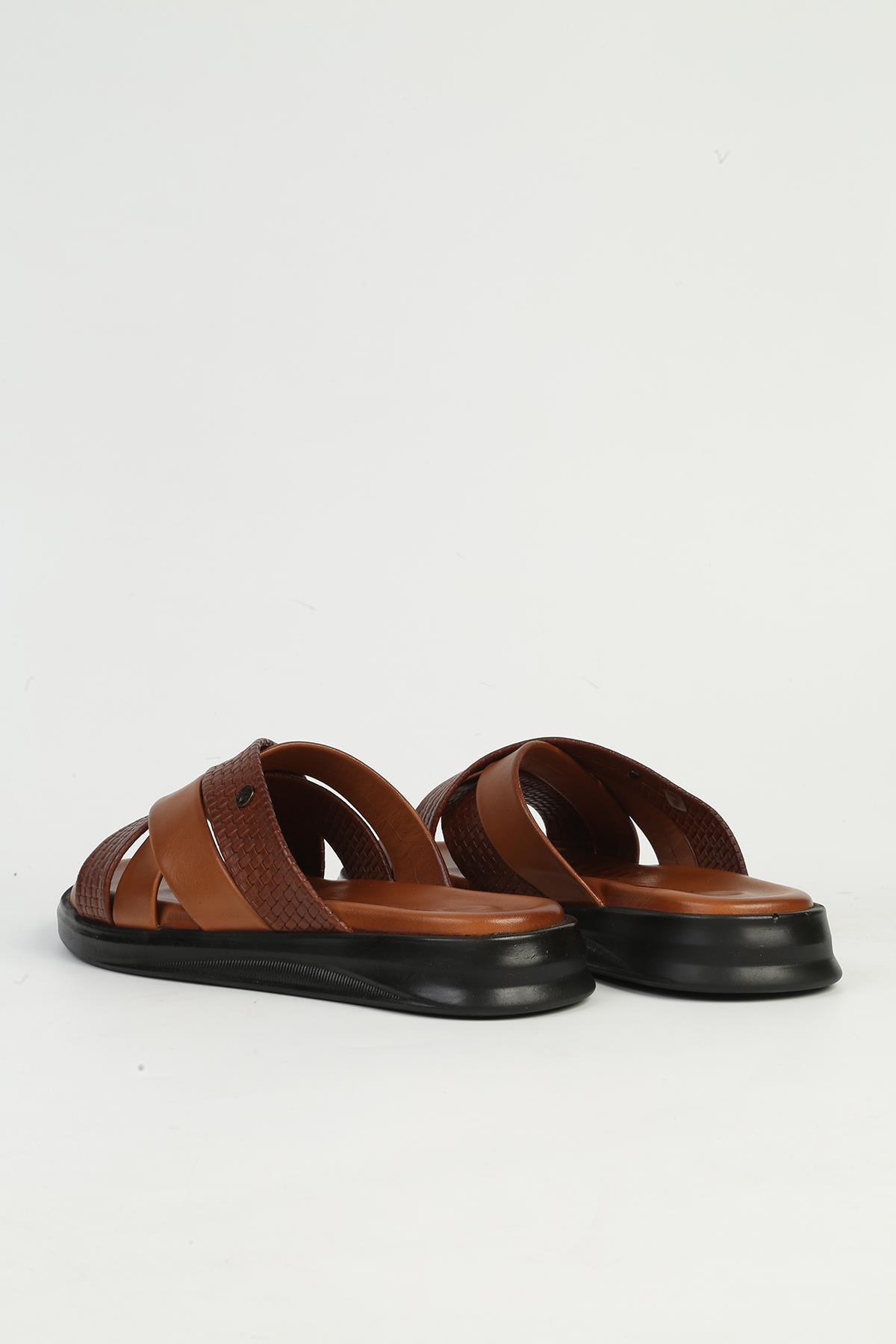 Deri Taba Erkek Terlik PC-7336 - Görsel 4