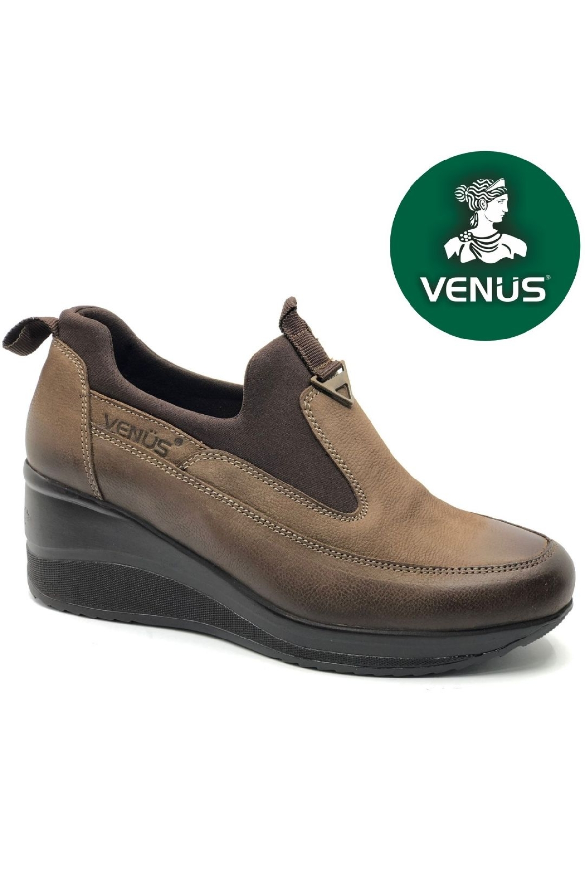 Maranta Hakiki Deri Dolgu Topuk Ortopedik Kadın Casual Ayakkabı - Görsel 3