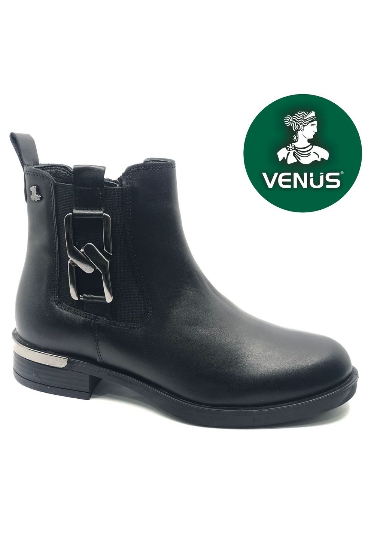 Apricus Hakiki Deri Düz Kaymaz Taban Ortopedik Kadın Bot - Görsel 3