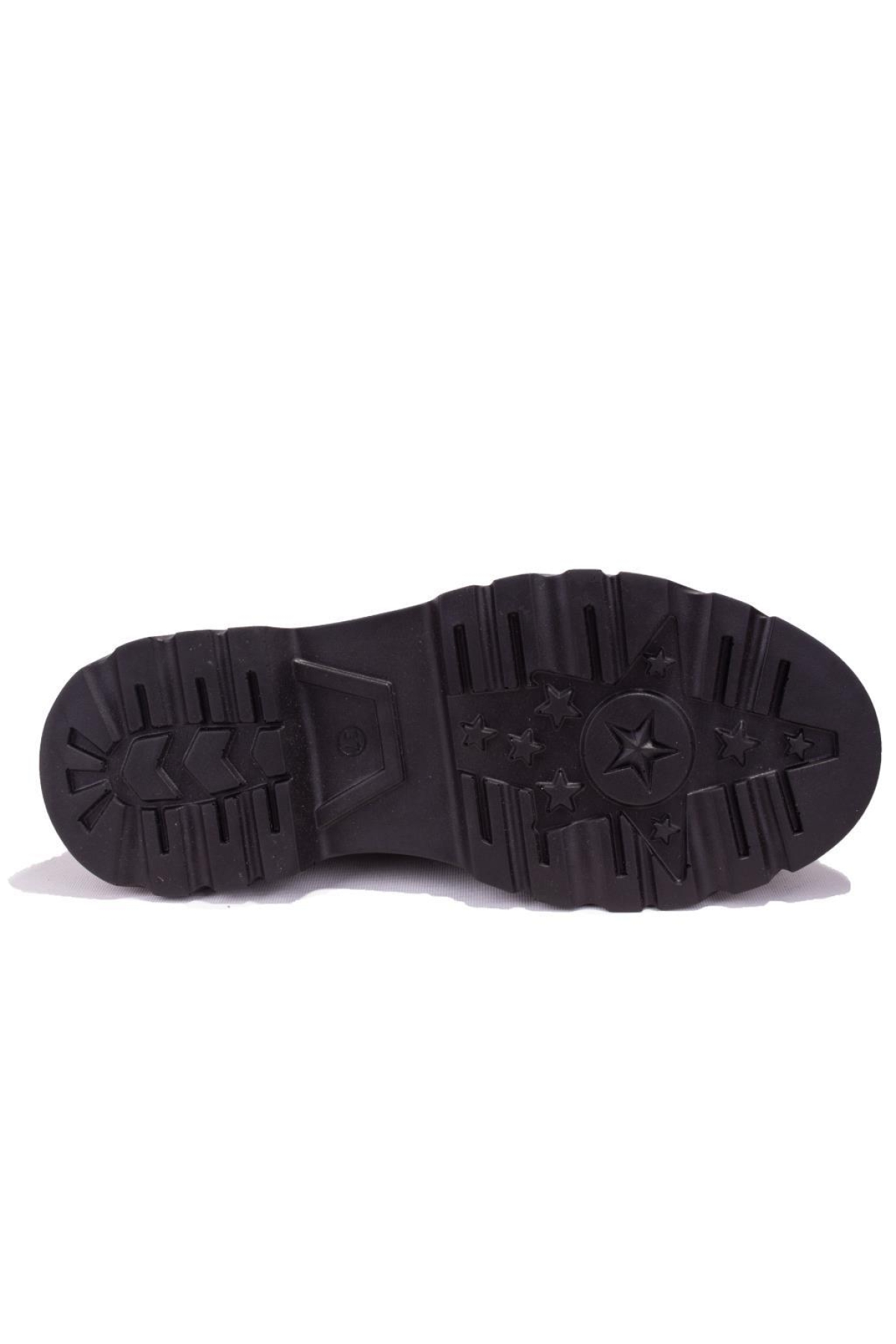 DZA07-90811 Siyah Rugan Günlük Tokalı Spor Klasik Kadın Ayakkabı - Görsel 5