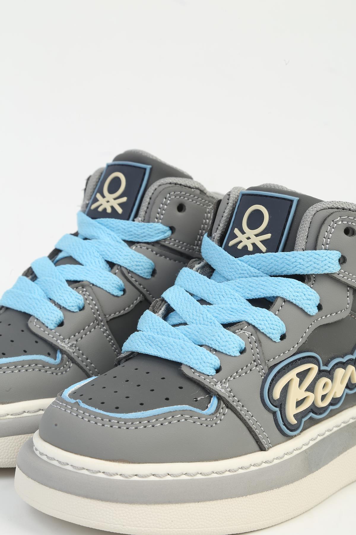 ® Gri Çocuk Spor Ayakkabı İTHAL BNI-11091 - Görsel 4