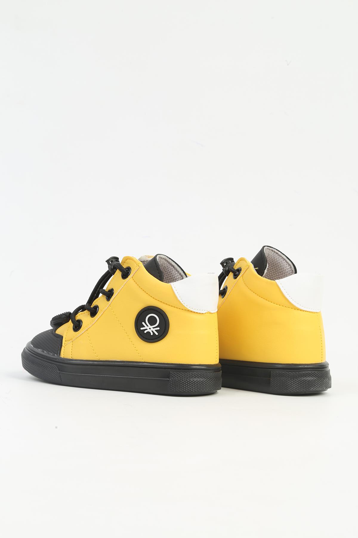 ® Sarı Çocuk Spor Ayakkabı BN-31828 - Görsel 4