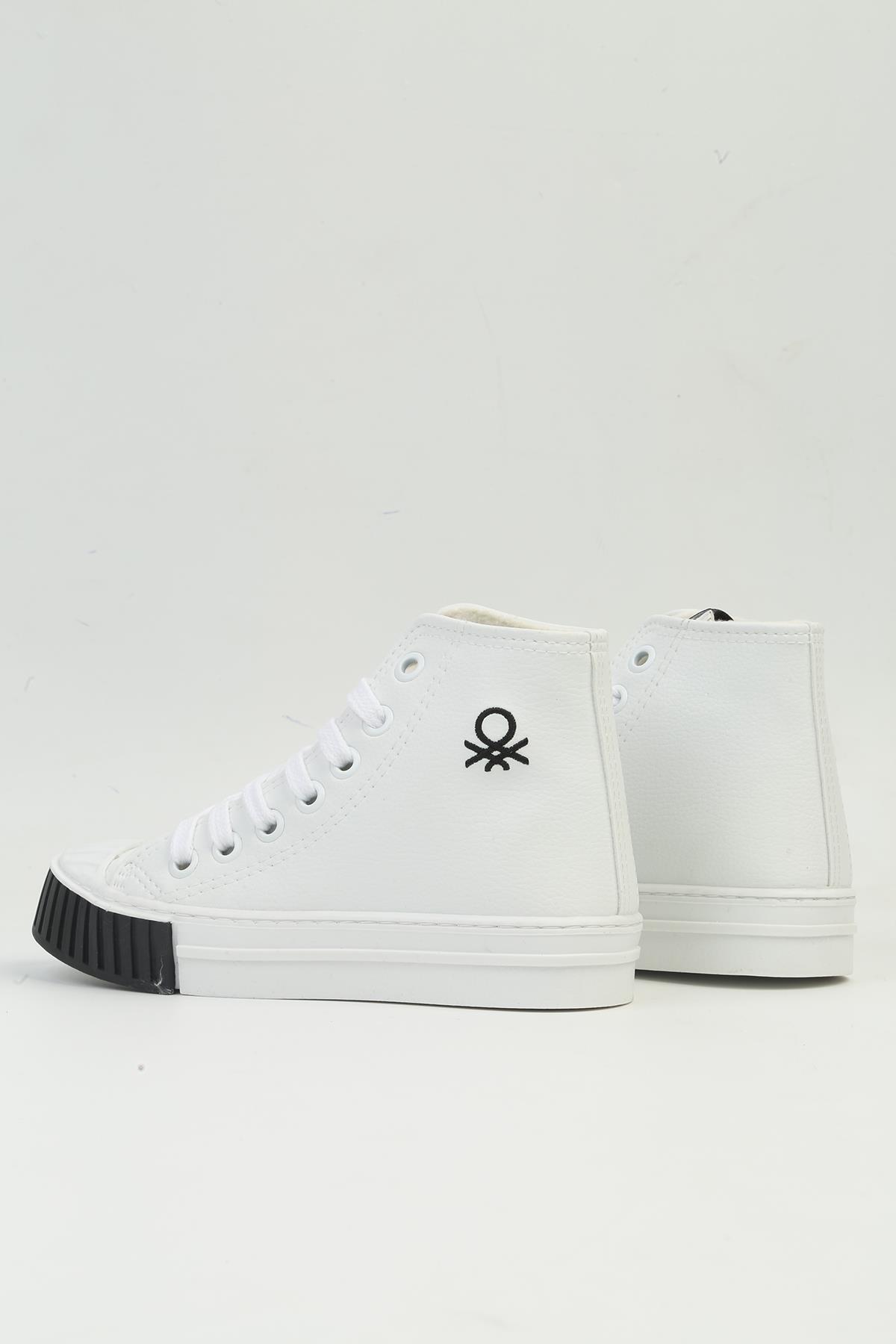 ®| BN-90560 - 3114 Beyaz Siyah - Çocuk Spor Ayakakbı - Görsel 4