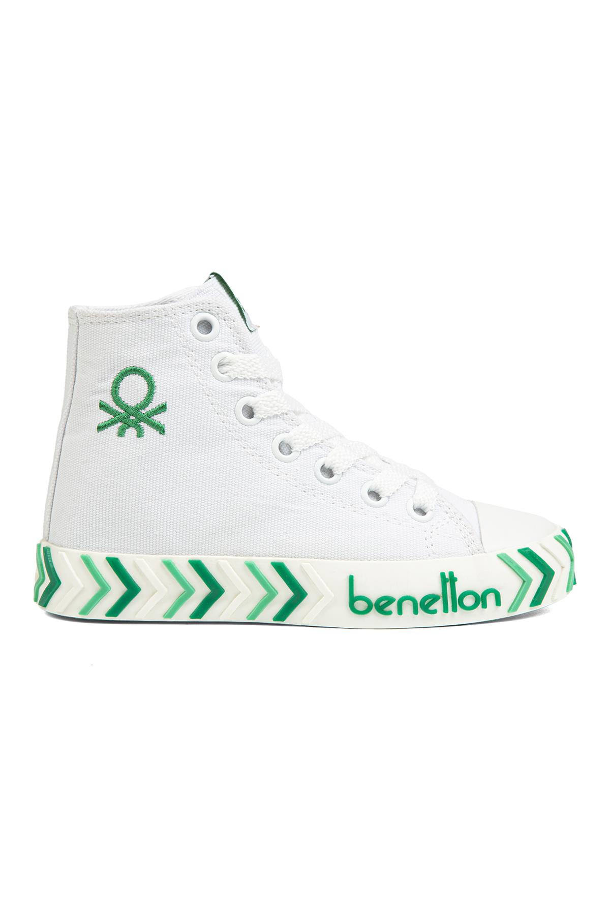 ® | BN-90636- Beyaz Yesil - Çocuk Spor Ayakkabı - Görsel 3